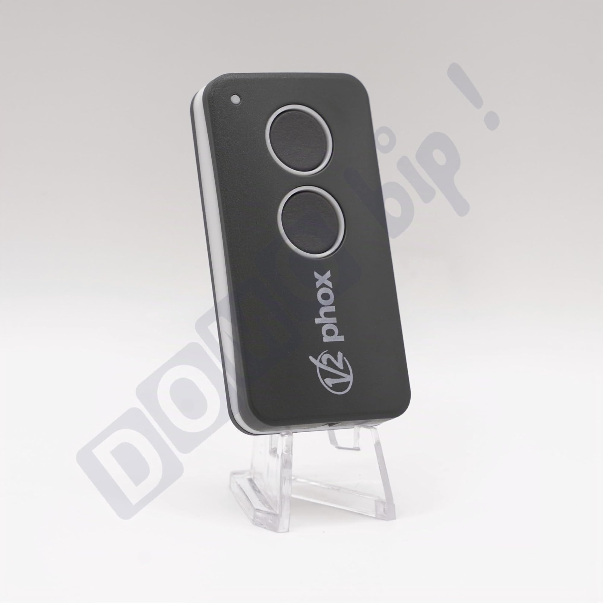 V2 PHOX2 Contrat 47 - Lot de 2 Télécommandes - 433,92 MHz | 2 Canaux | Rolling Code Sécurisé | Compatible Portail & Garage | Vérifiez Votre contrat Avant achat + 1 Porte-clés Domobip