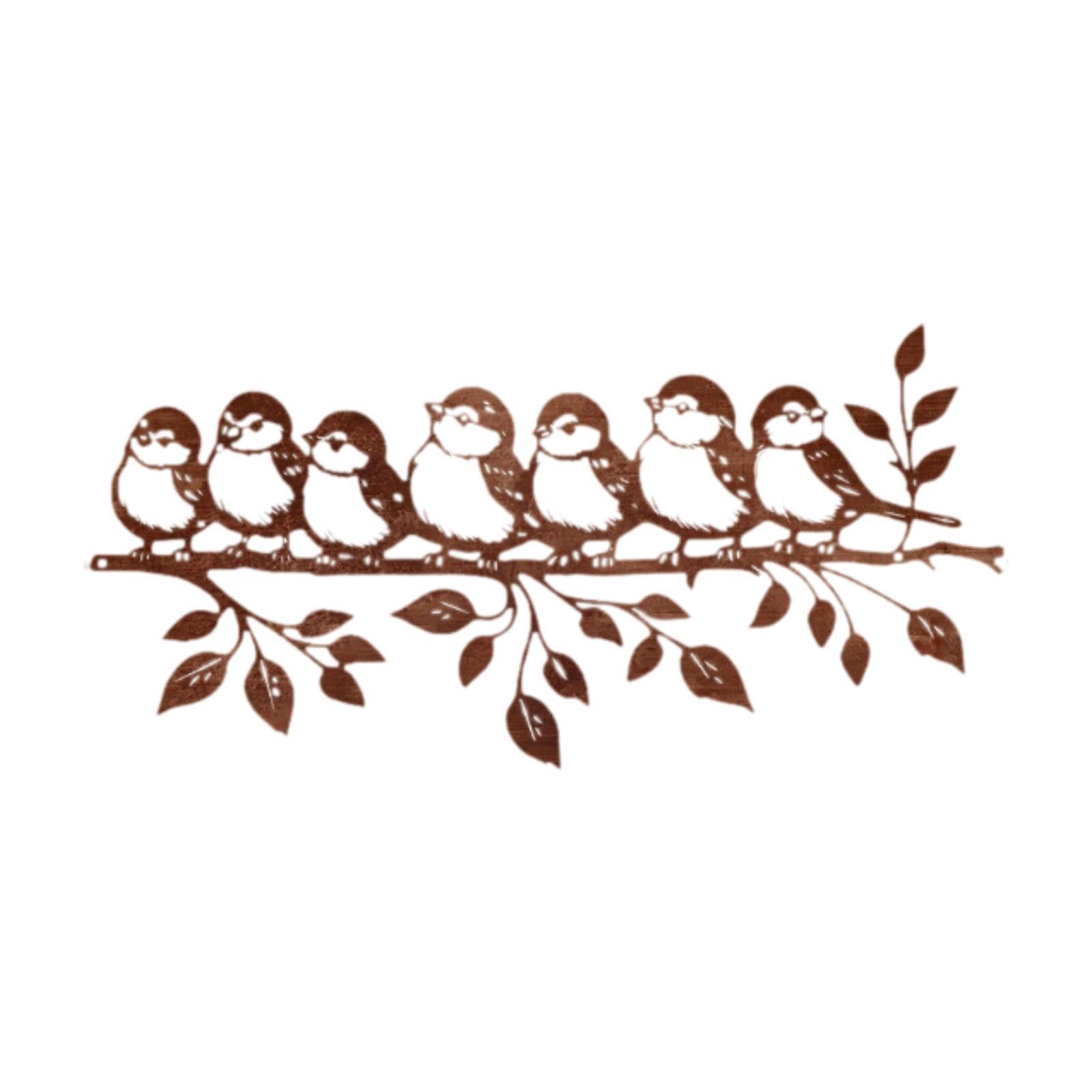 Birds Metal Wall Art Decor Craft Artwork Centerpiece for Office Home Bedroom-image-42