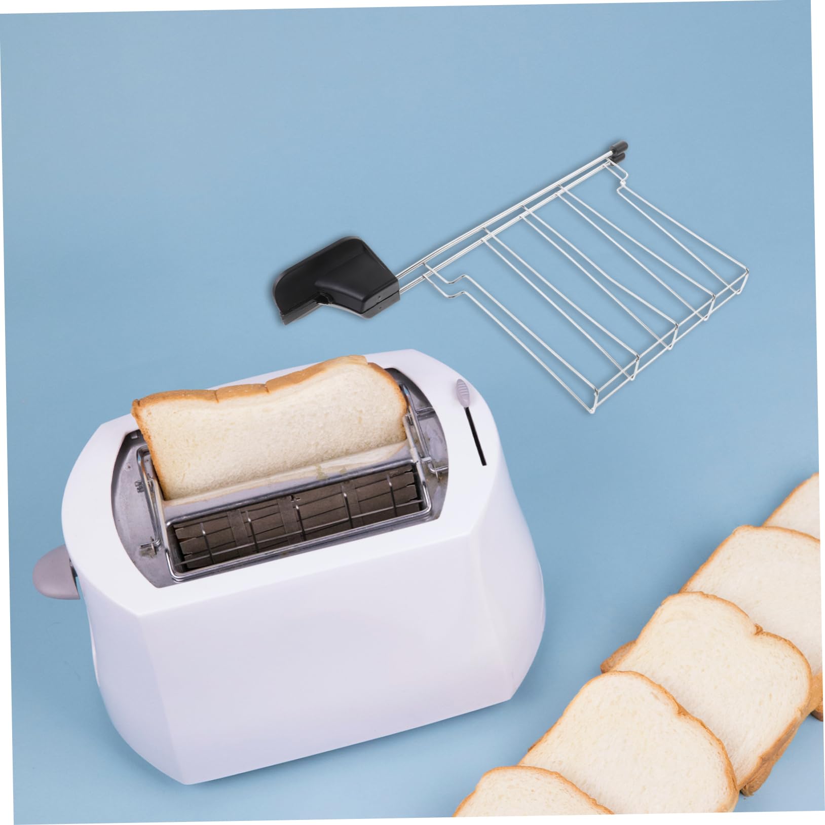 Cabilock Large Stainless Steel Toaster Warming Rack - Bread & Sandwich Holder, 26cm Long - View #9
