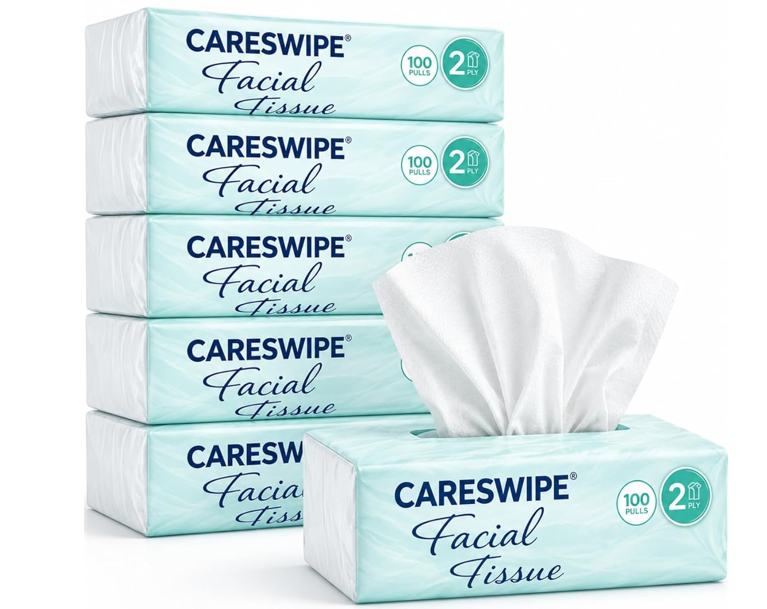 Facial Tissue Paper –100 Pulls Pack of 6 | Soft & Strong 2-Ply Facial Tissues | Gentle on Skin | Ideal for Home, Office & Travel-picture-37