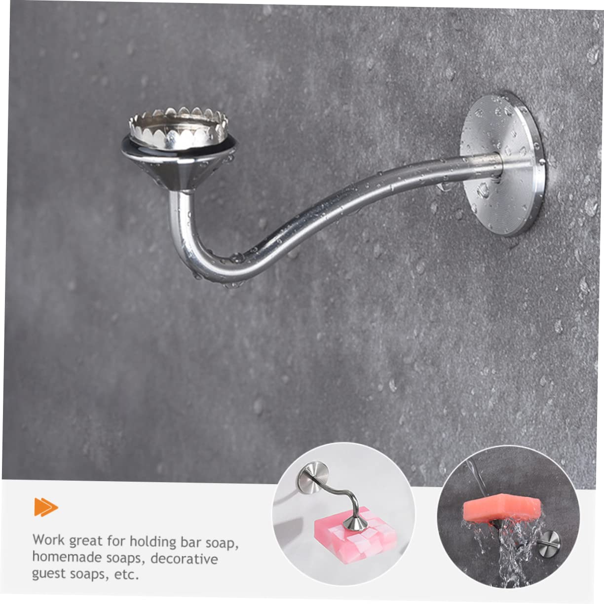Gatuida 3piezas Soporte De Jabón Magnético Inoxidable para Baño y Cocina Instalación Pared Sin Taladrar Organizador De Jabón Drenaje Natural y Ventilación para Jabones Artesanales y