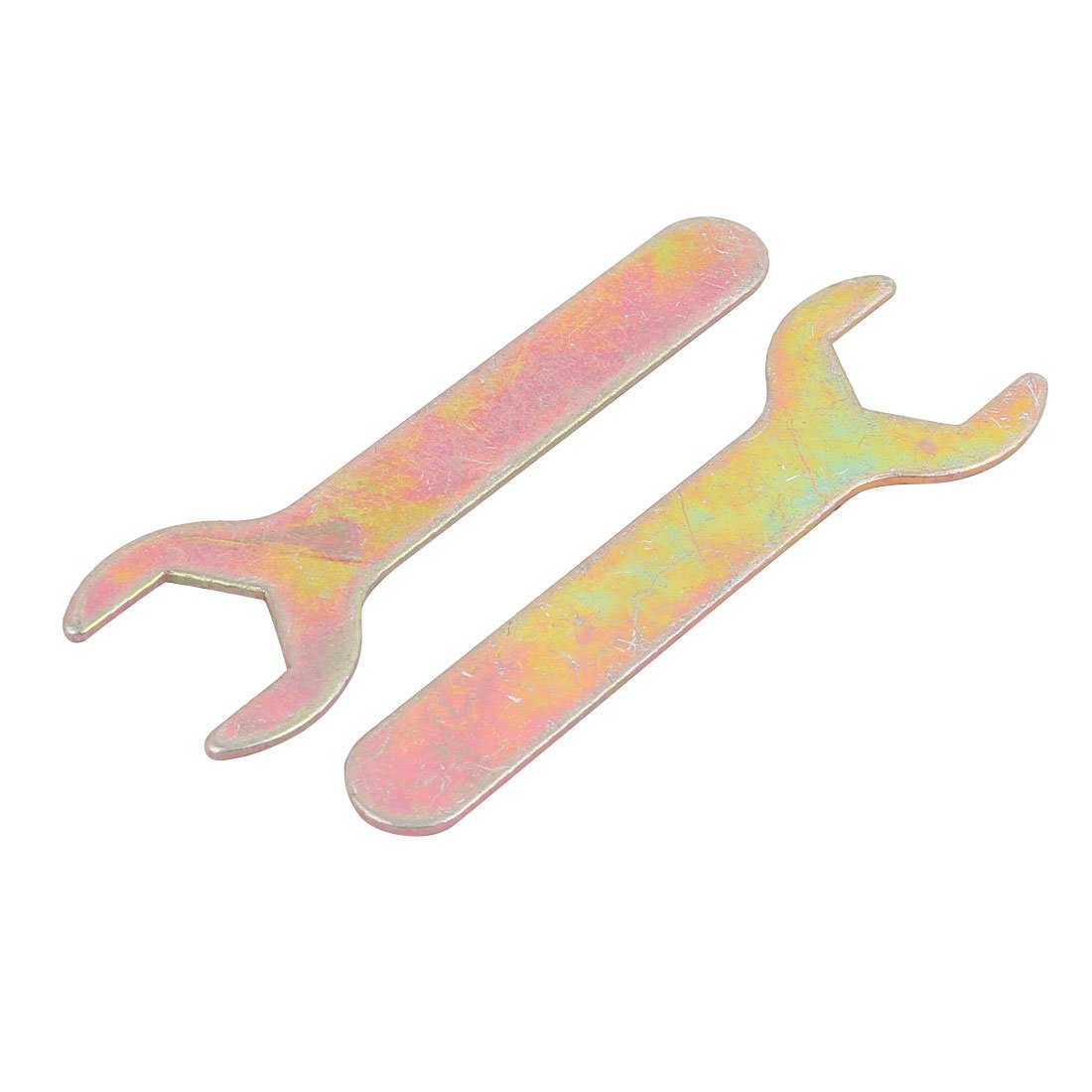 Aexit 5Pcs 17mm Power supply and power module Length Metric U Shaped Open End Wrench Hand Tool Brass Tone