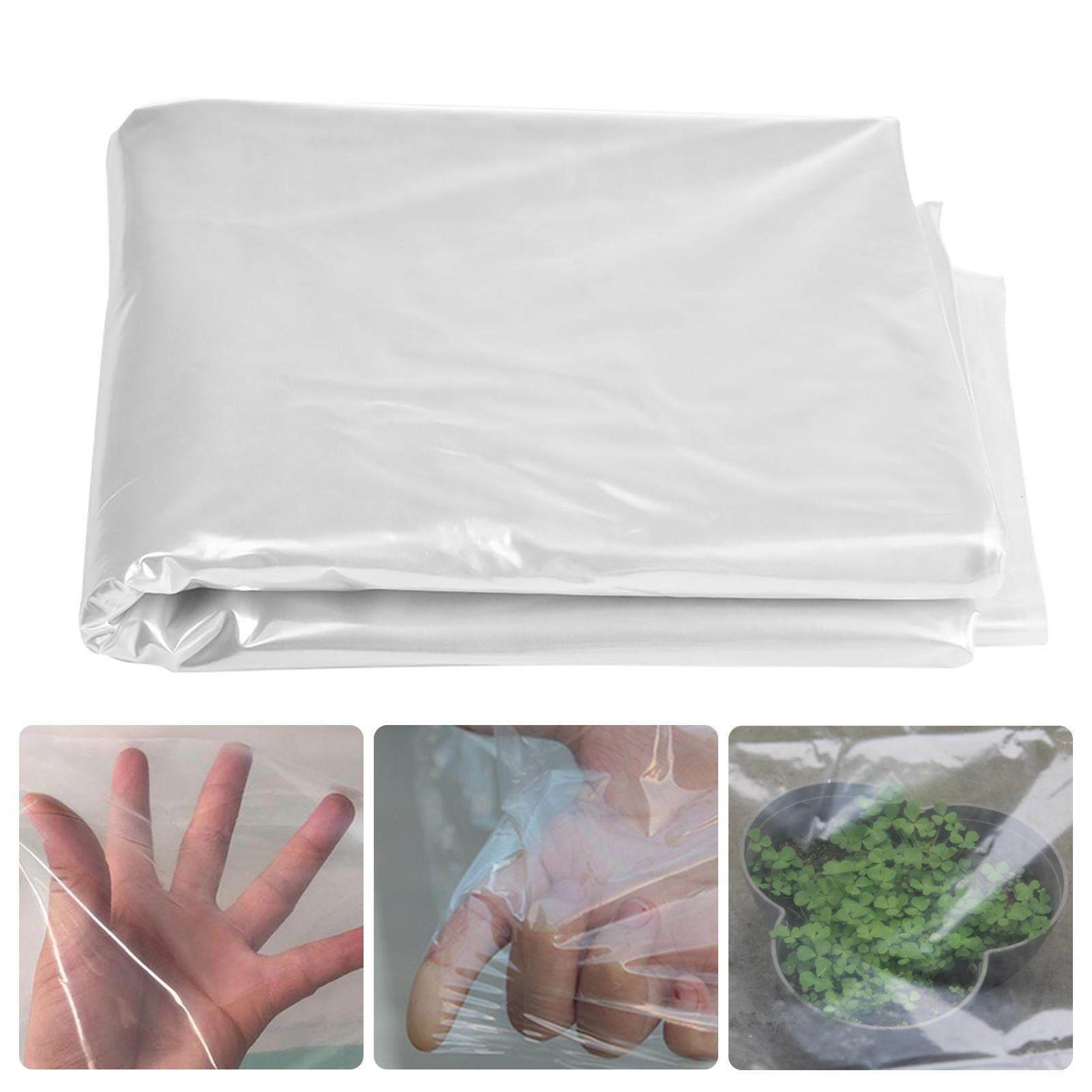 GYUEZX 1x4m Pellicola Trasparente per Serra con Spessore 100 Micron, Copertura per Piante Serra da Giardinaggio in Polietilene,Telo Trasparente per Serra, Contro Raggi UV per Agricoli