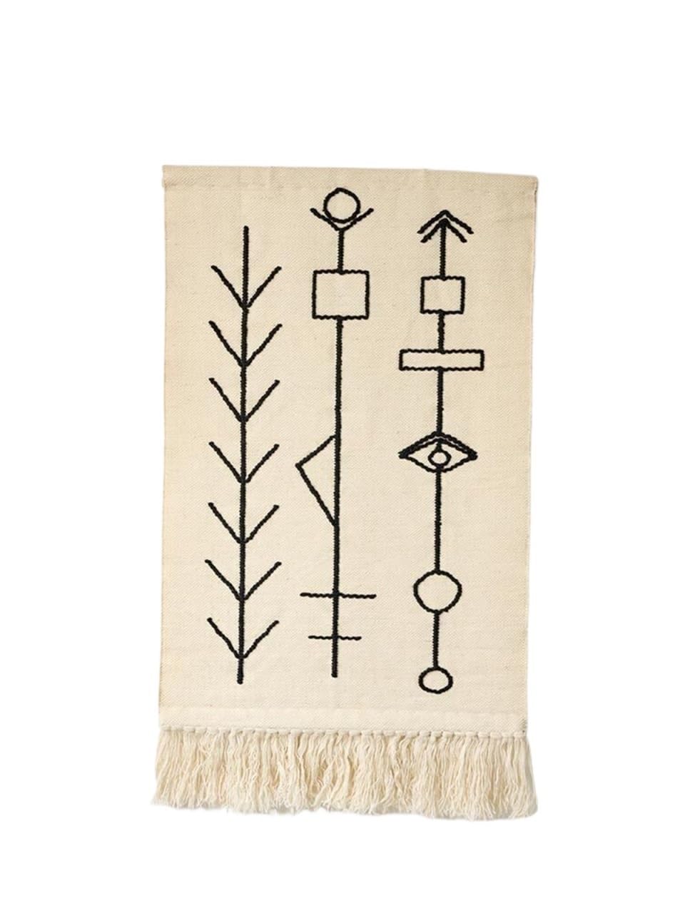 BDFJEDS Tapestry Wall Hanging Macrame Wool Wall Hanging, Handmade Woven Tapestry For Living Room(74x128CM)