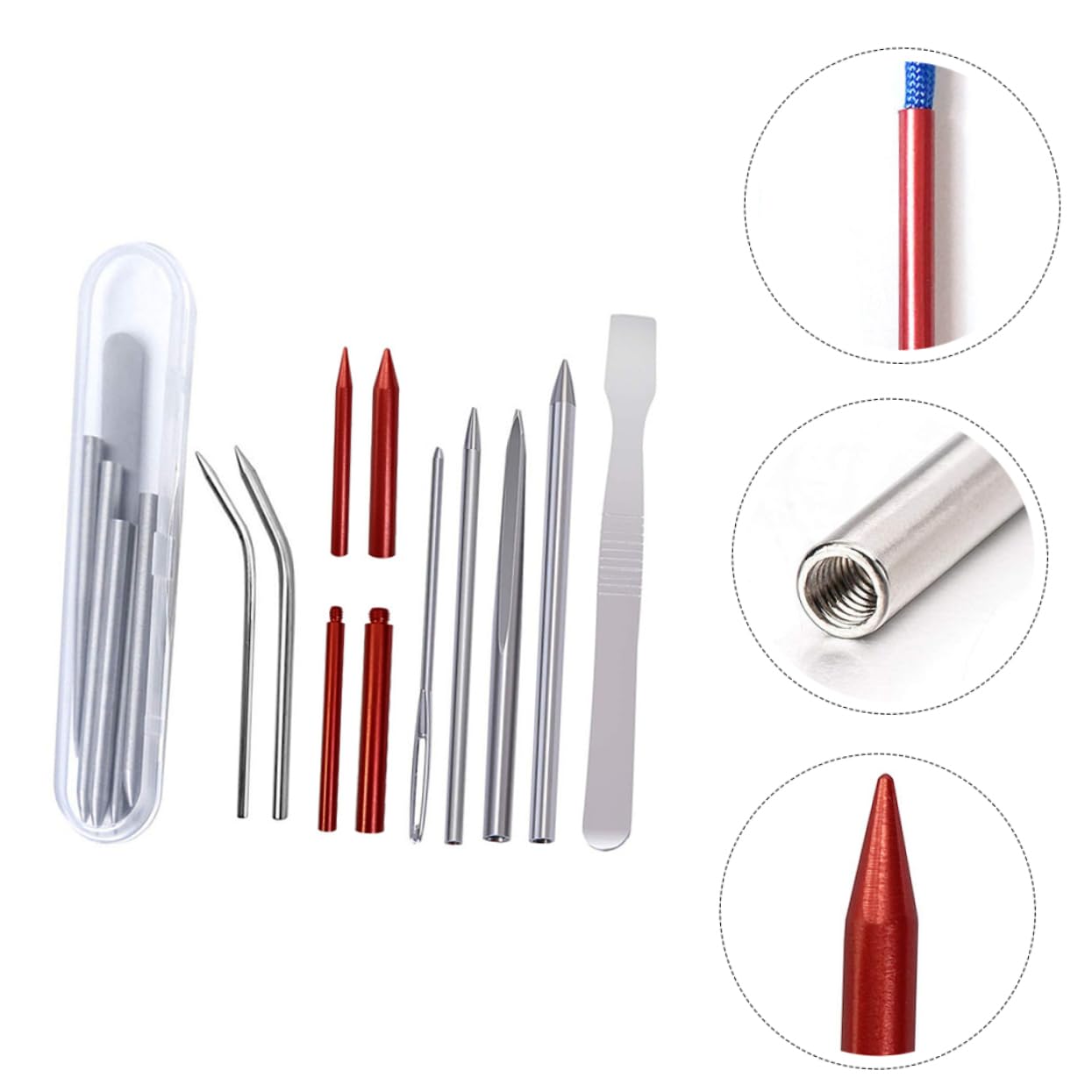 Beatifufu 10pc Knitting Needles Set Braiding Kit Weaving Needle Set for DIY Bracelets Weaving Kits