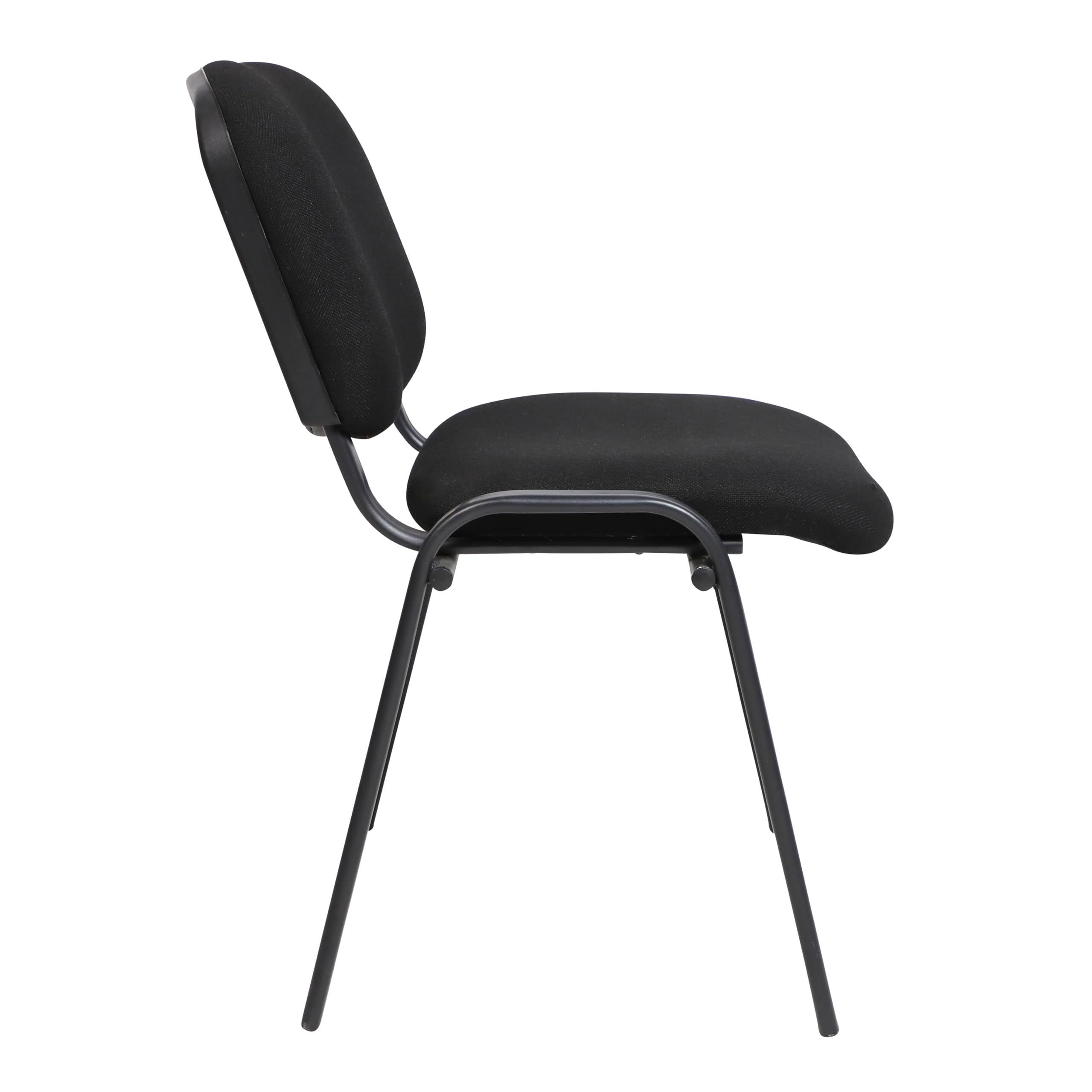 Brugge Freischwinger Stühle, Möbelstoff Besucherstuhl Konferenzstuhl Ergonomisch, Bürostühle Konferenz-Raum/Wartezimmer/Büro, Schwarz