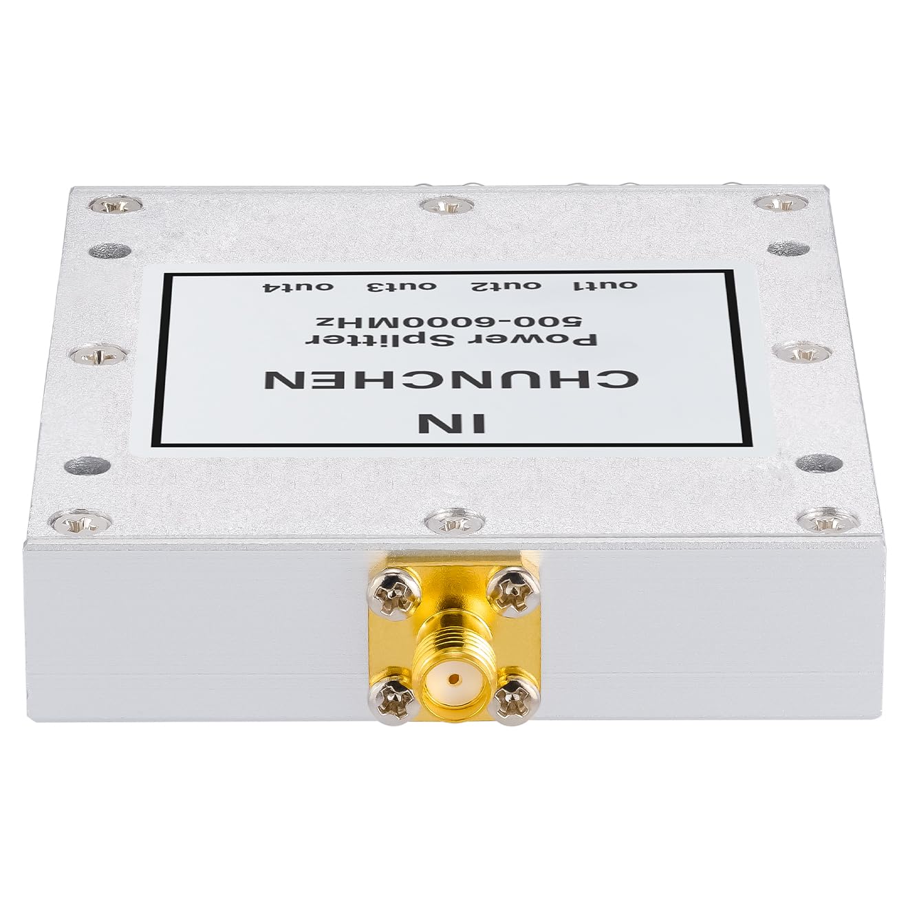 4 Vie 0.5-6GHz Splitter di Potenza 50 Ohm SMA Femmina Connettore Splitter di Segnale 500Mhz-6000Mhz Cavo Splitter di Segnale 1 Ingresso 4 Uscita per Cavo Antenna
