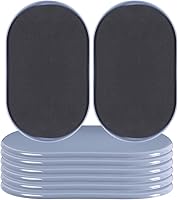 Vista 9 de Deslizadores de muebles grandes reutilizables para alfombras y suelos de madera dura, paquete de 8 almohadillas protectoras ovaladas de 9-1/2