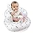 EKEPE Inflatable Baby Seat for Babies 3 Months & Up, Infant Floor Seats for Sitting Up, Baby Seats for Infants, Blow Up Baby Chair with Built in Air Pump - Olive Flower