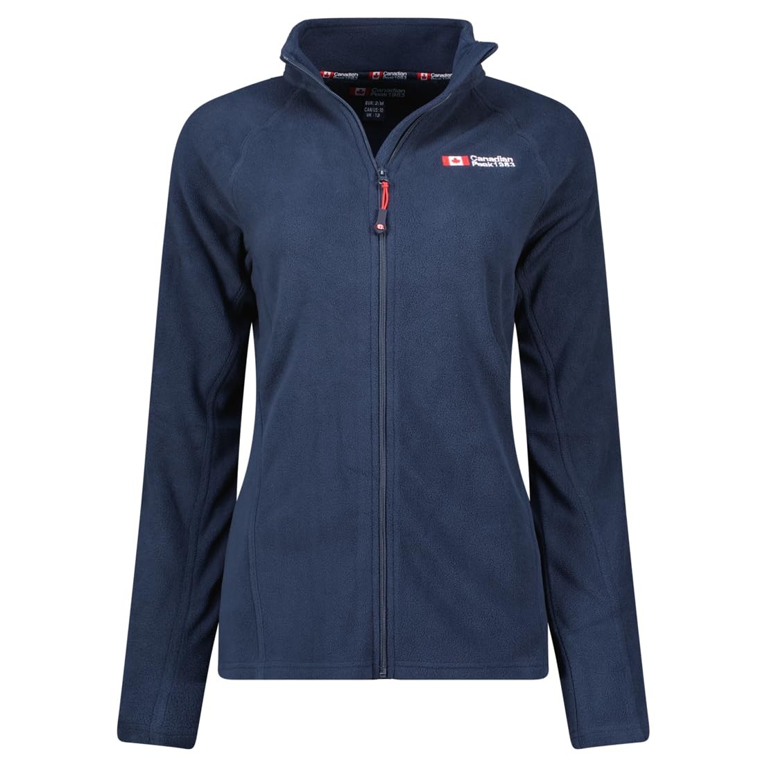 Canadian Peak Tugeak FZ Lady - Polaire Fine Femme Chaude Fermeture Zip - Veste Automne Hiver Printemps Chaud Femmes - Longues Manches Vetement Pull Fourrure Doux Confort (Marine S)