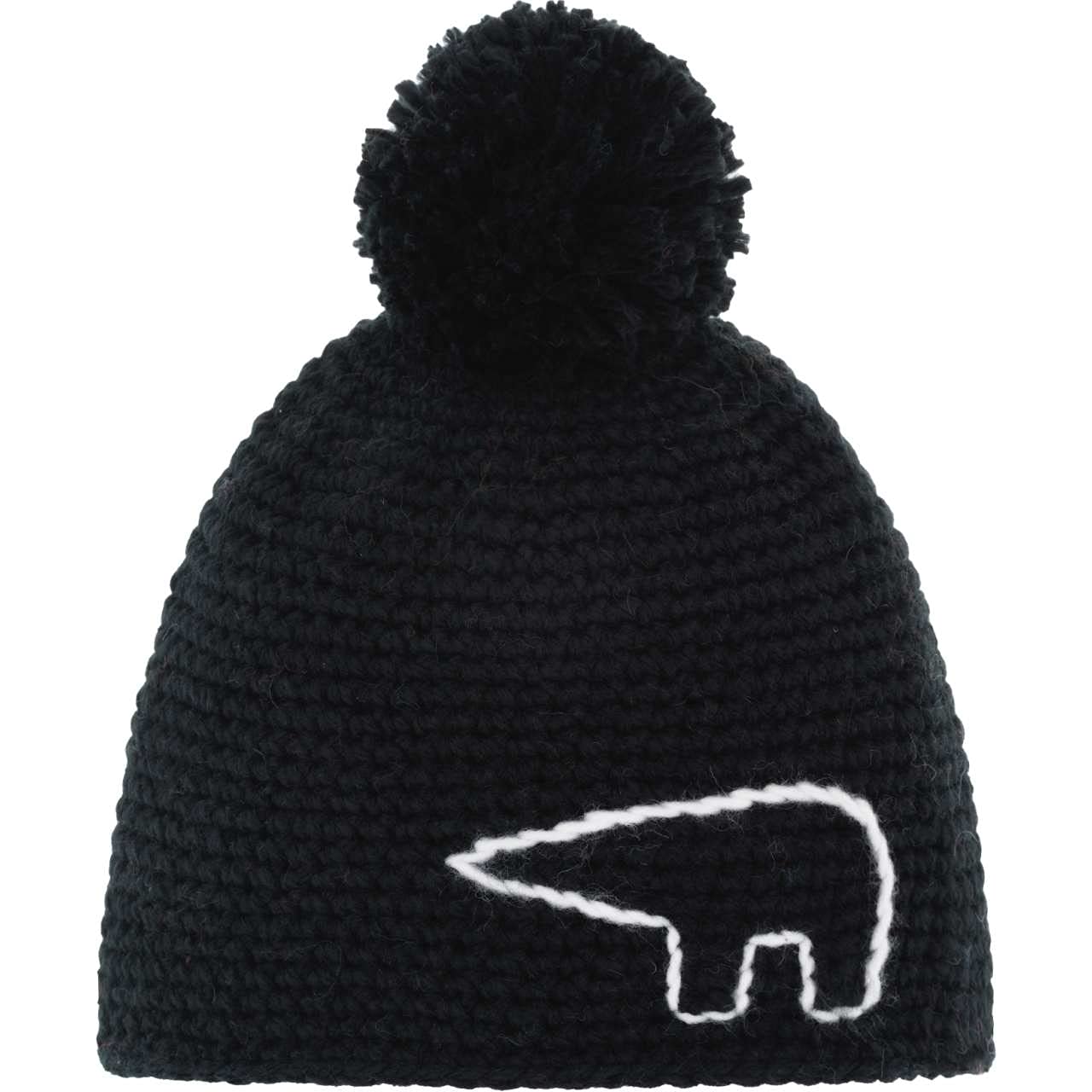 Eisbär Jay Pompon MÜ schwarz/Stick: White