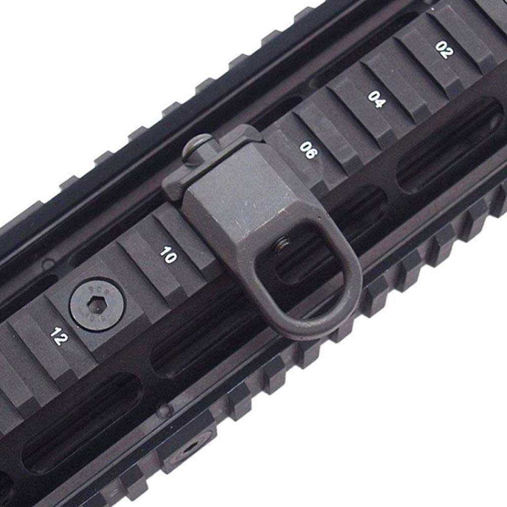 Accesorio Adaptador de Placa de Montaje de Eslinga de Abrazadera táctica con 20 mm Picatinny Rail Punto de sujeción Picatinny Weaver