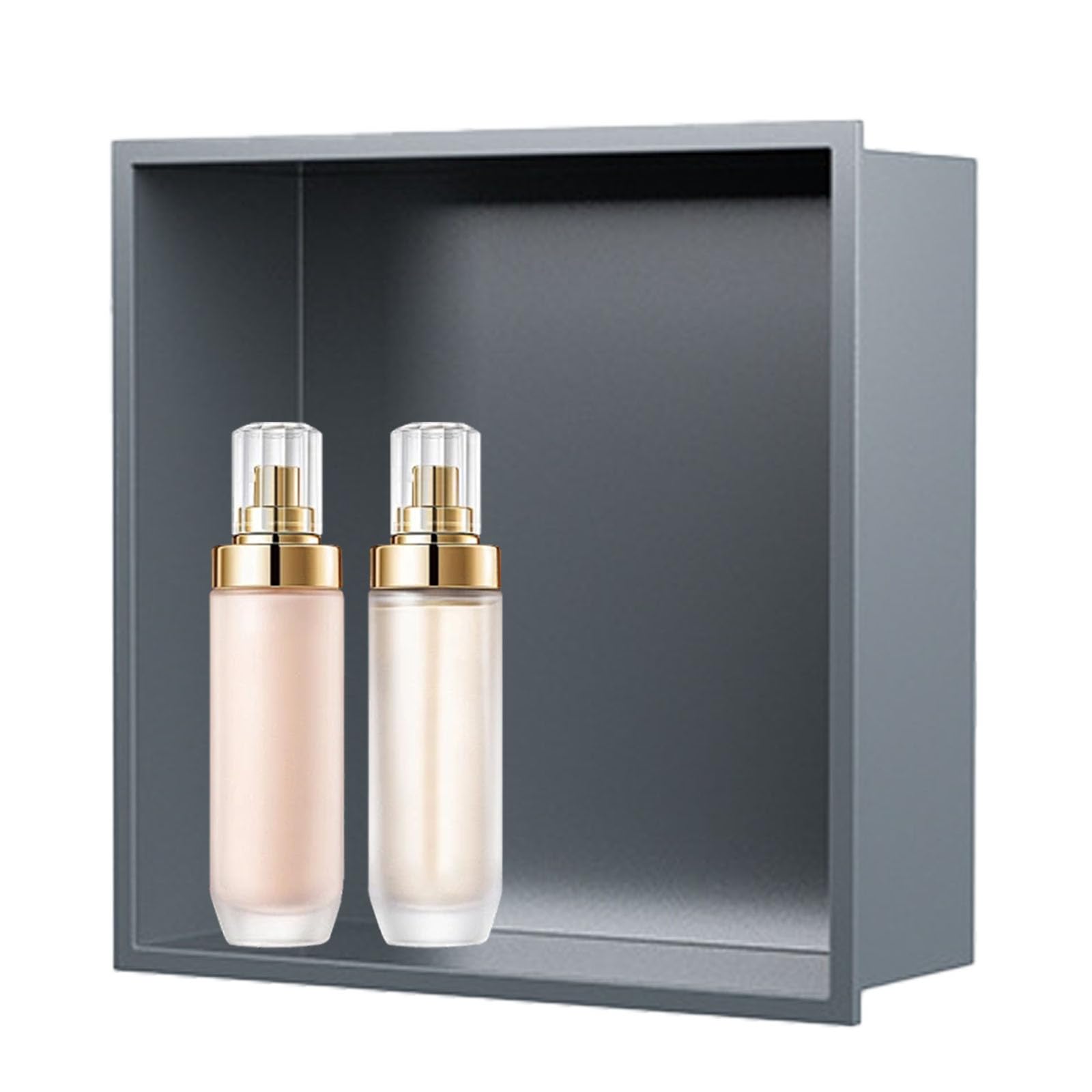 Nicchia da Parete per Bagno, nicchia in Acciaio Inossidabile per Parete Doccia, 11,8 * 11,8 Pollici Inserto per riporre Oggetti da Bagno per la ristrutturazione della casa, Shampoo, Sapone,