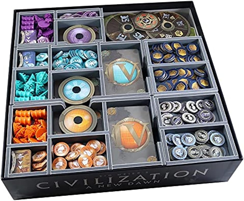 Folded Space Civilization A New Dawn and Expansion Board Game Box Inserts