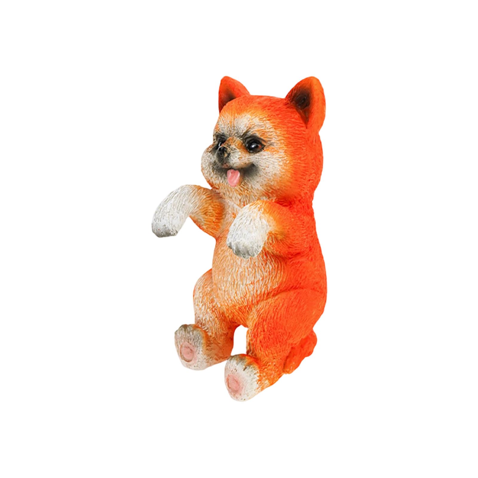 Dog Figurine Statue Fishtanks Planter Huggers Hanging Ornament with Detailed Craftsmanship for Home Decoration Fish Tanks Wall Mounted Fishtanks Accessories Aquarium Landscape Climbing Fishtank