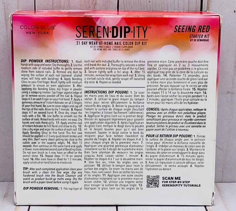 Seren-Dip-Ity_Color Club New York_21 Day Wear At Home Nail Color Dip Kit_Seeing Red, 1.0 Count