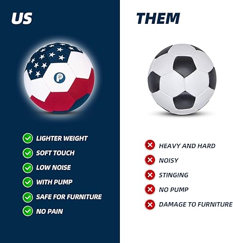 Miniatura 3 de Picador The House Ball, pelotas de fútbol para interiores, suaves y seguras, tamaño 4, para el interior del patio de casa, divertidos regalos de