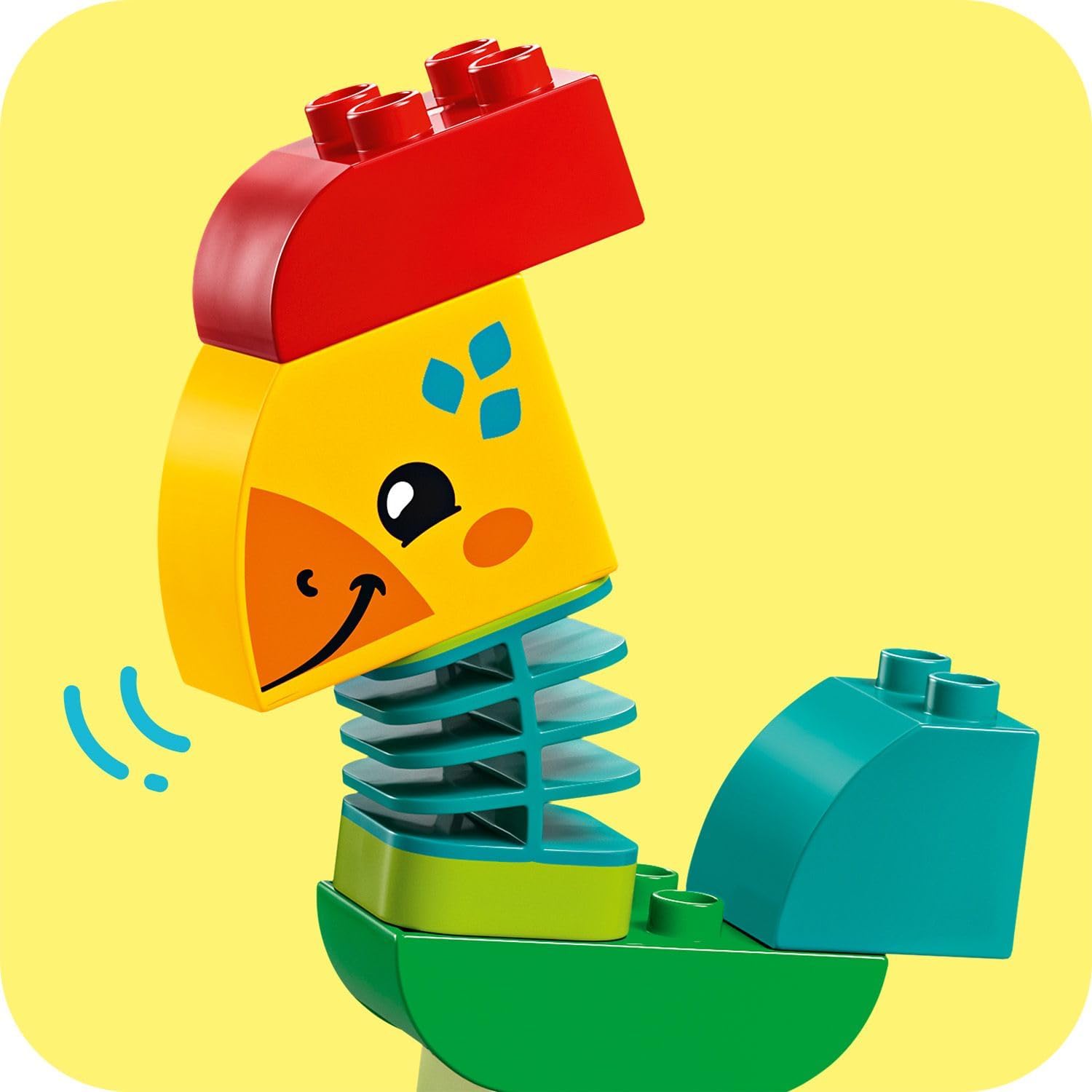 LEGO My First Duplo Animal Train Toy with Wheels for Babies, Animals to Build with Creativity, Children's Educational Game, Birthday Gift for Children 1.5 Years and Over 10412