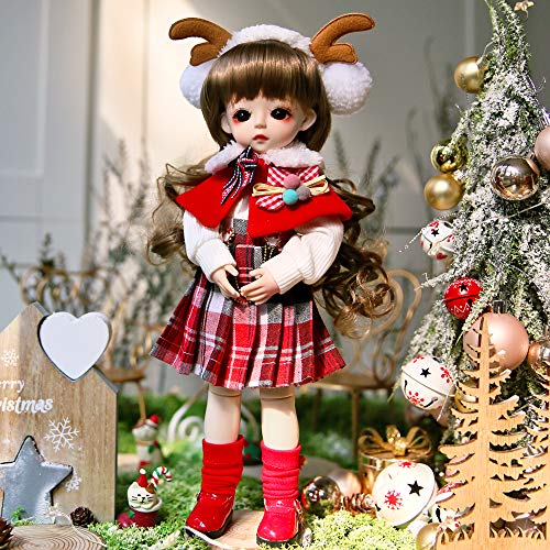 Ucanaan Bjd Doll 1/6 Sd Dolls 12 Inch 18 Ball Jointed Doll Diy Toys With Full Set Clothes Shoes Wig Makeup For Girls-Mia #TOP1
