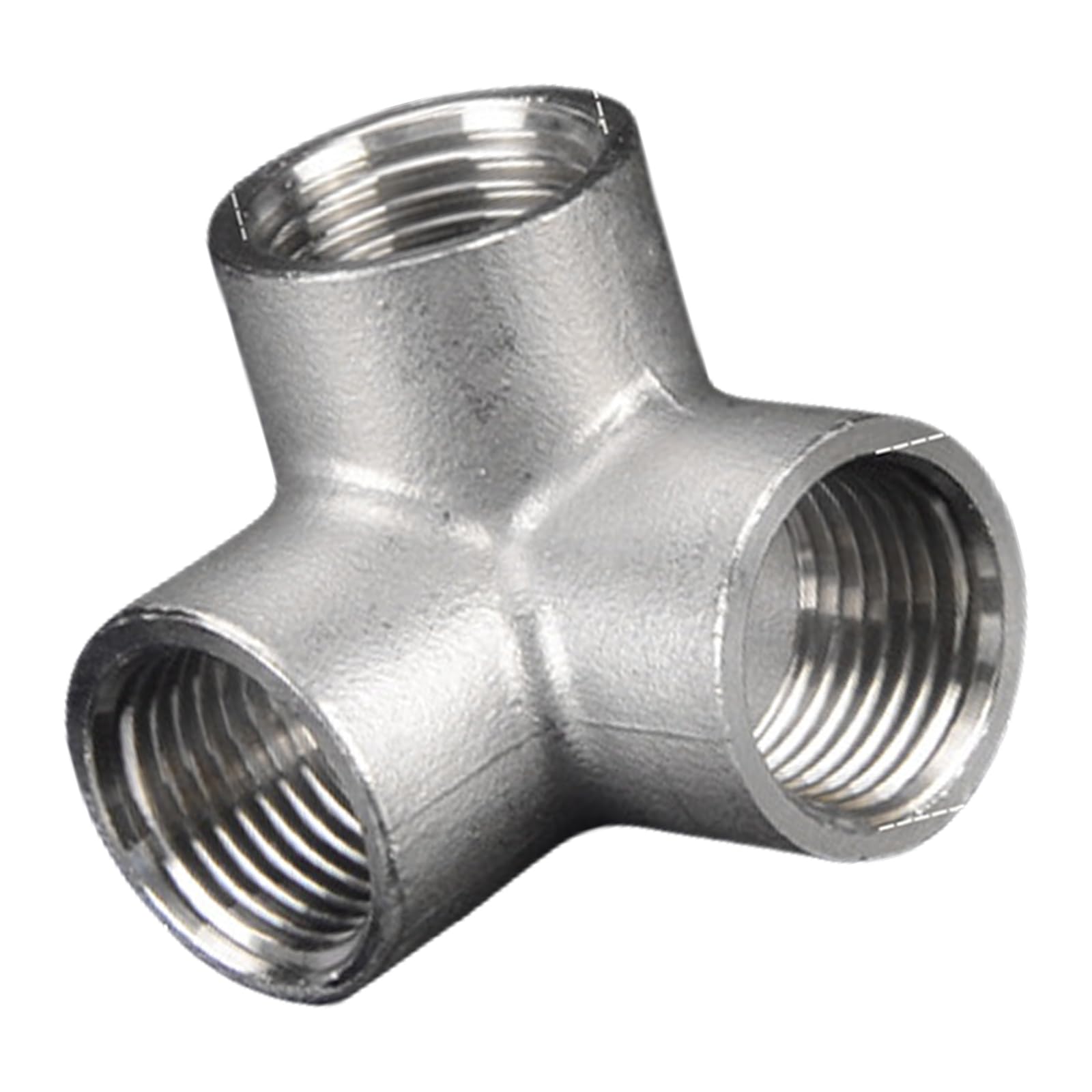 Msioytog Three Dimensional In Stainless Steel Tube Pipe Fittings Y Shaped Tees 45 Degree Joint For Water Systems Kitchen Garden Irrigation Home Repair Plumbing