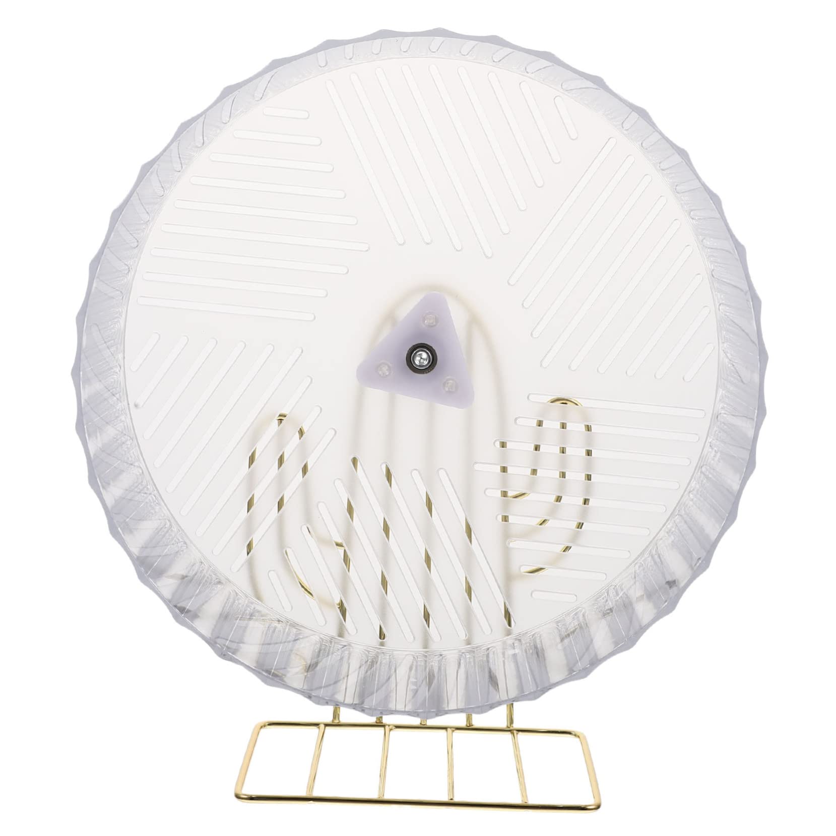 INOOMP Rueda de Hámster Silenciosa Soporte de Aleación, Rueda de Ejercicio para Erizos y Chinchillas, Tamaño Grande, Accesorio para Jaulas, Juguete Interactivo para Color Aleatorio