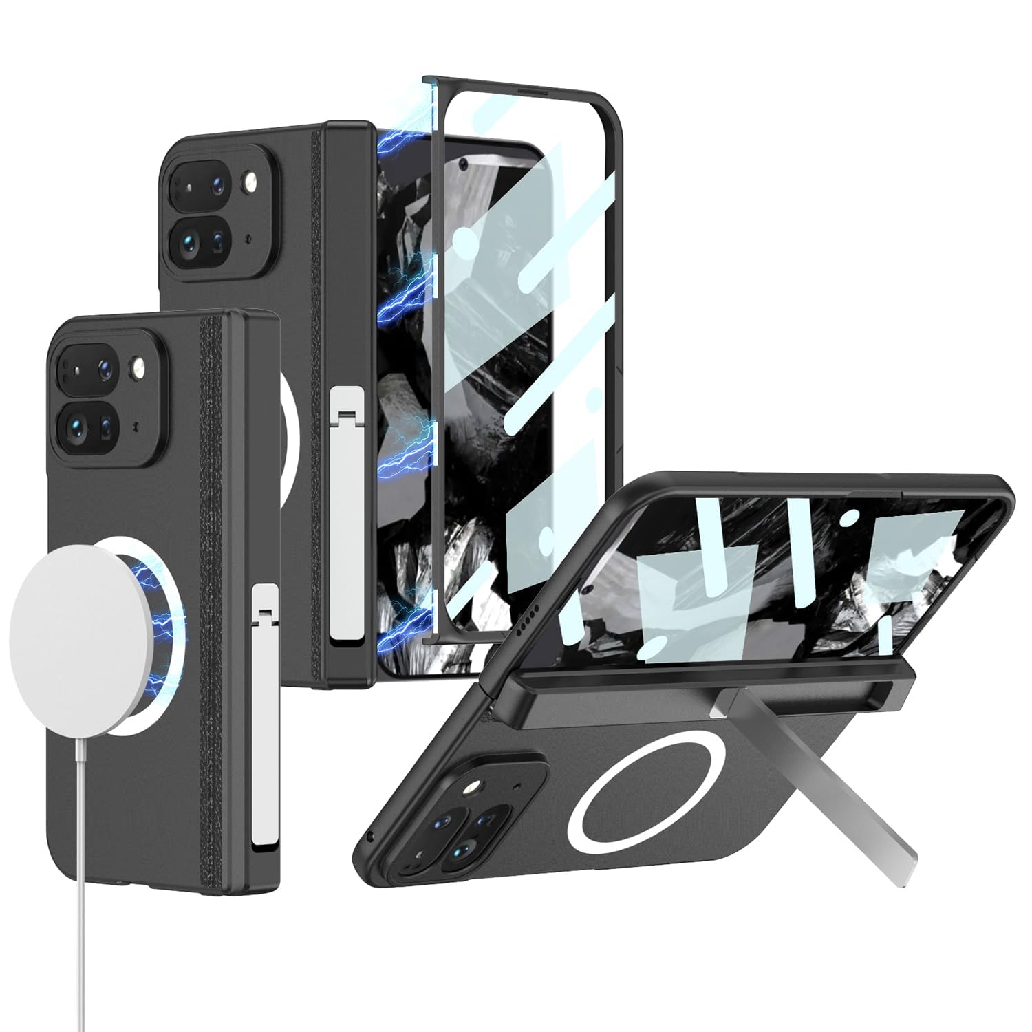 Amazon.co.jp: Google Pixel 9 Pro Fold 用 ケース MagSafe対応 ヒンジ 