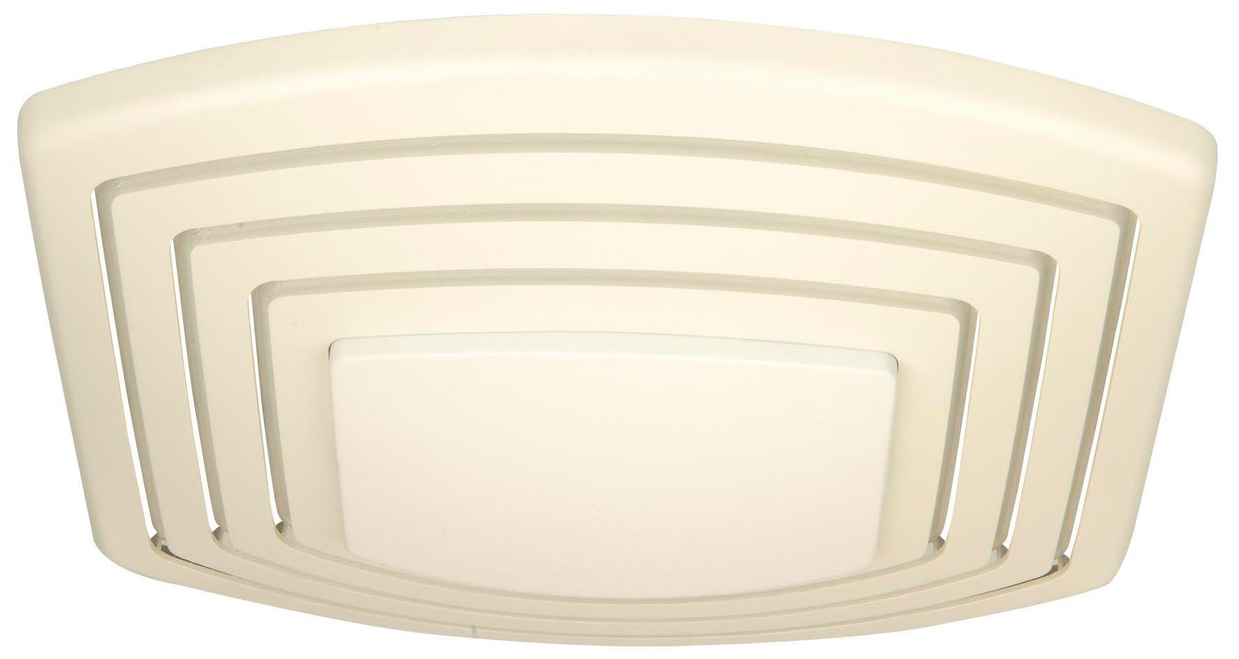 Craftmade TFV110SL Bath Vent Exhaust Fan with Light 110 CFM .8 Sone Decibel Designer White