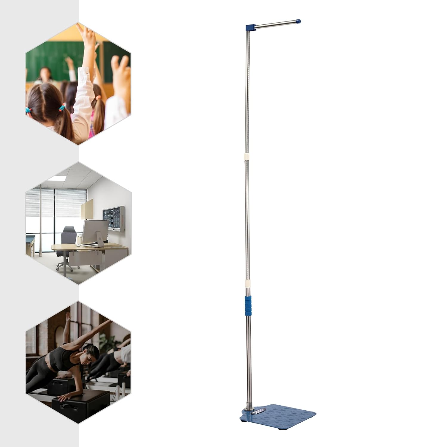 Scales for Body Weight and Fat,Height Measurement Portable Height Measuring Pole，Weight Scale Platform and Height Rod,Digital Physicians Scale,Medical Measurement Scale,for Homes,Schools,Gyms,Clinics