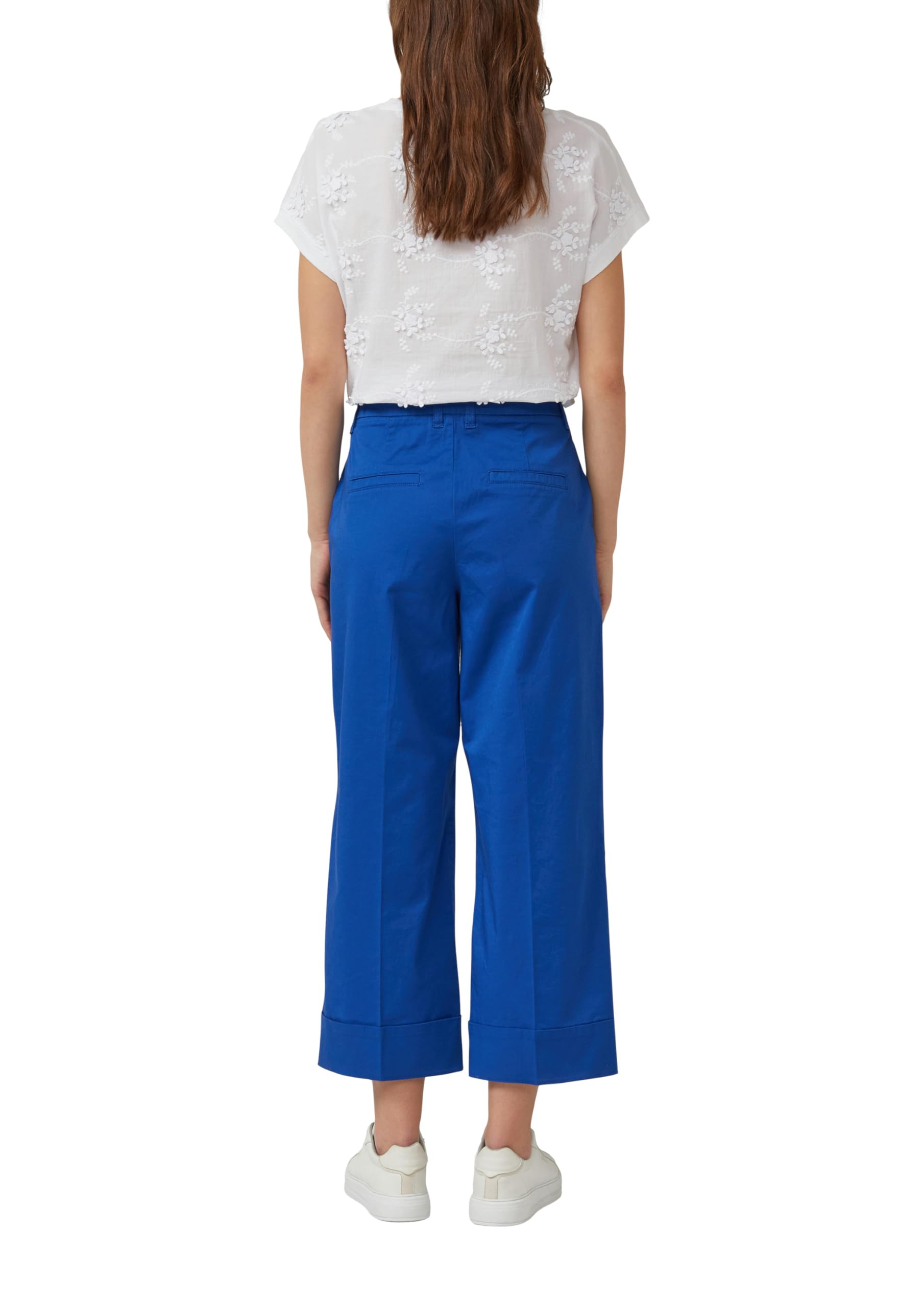 s.Oliver High Rise-Culotte mit Umschlag