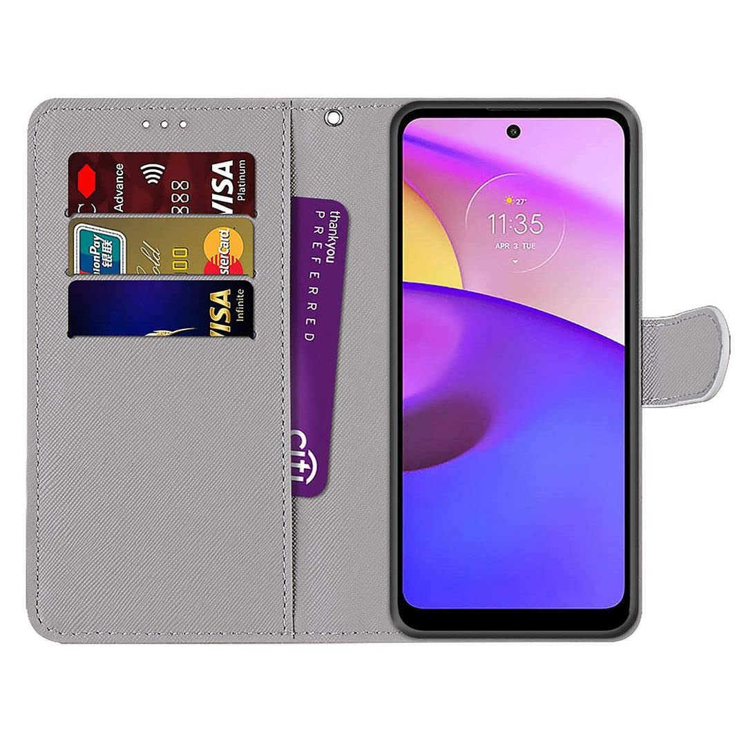 Custodia Portafoglio In Pelle Per Motorola Moto E20/E30/E32/E40 - Con