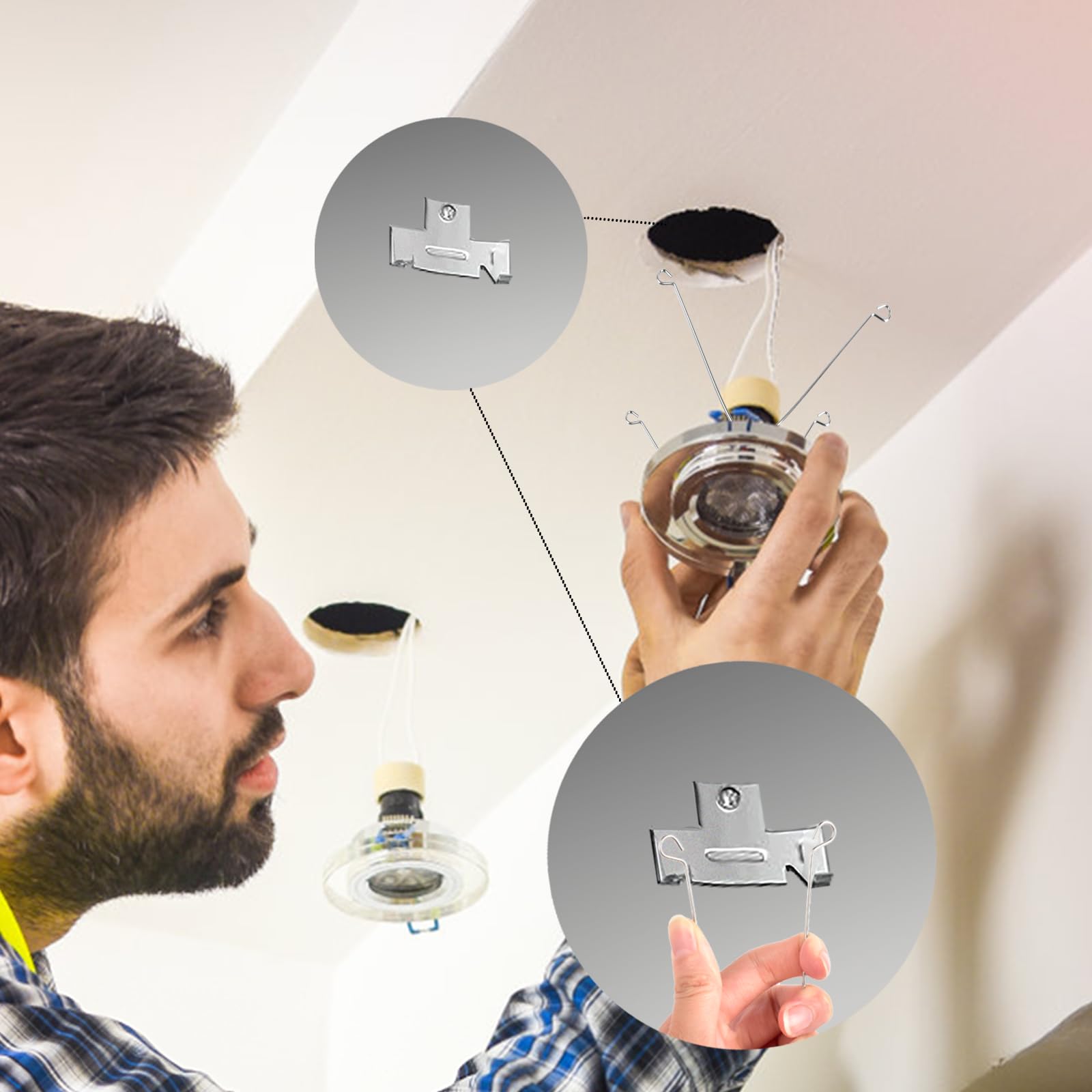 Clips With Recessed Lighting Finished Ceiling Minimalist Kitchen
