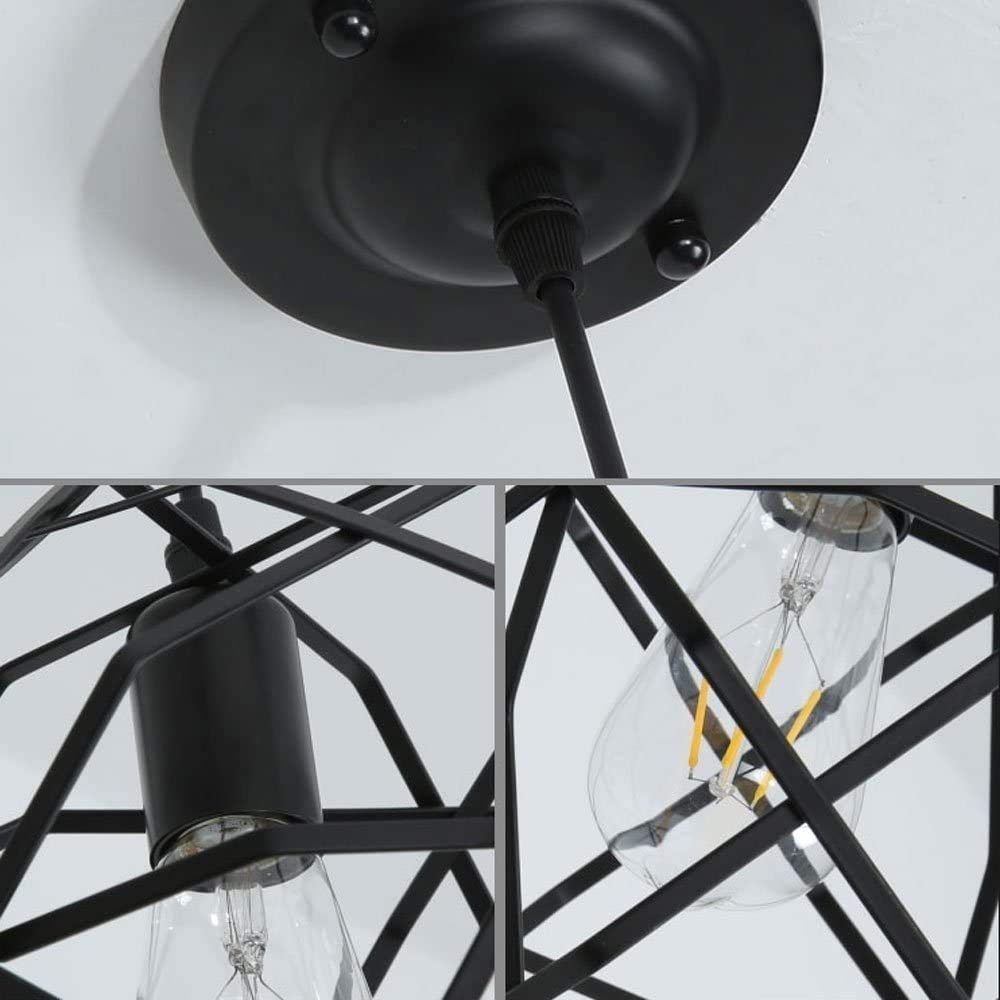 Lampaa Soffitto, Stile Loft, Cucina, Bar, 3 Luci, Accessori, Stile Country Americano Retrò in Ferro Battuto, Illuminaziper Sala da Pranzo, Ristorante, Bar, Caffè, Illuminaziper Sala da Pranz