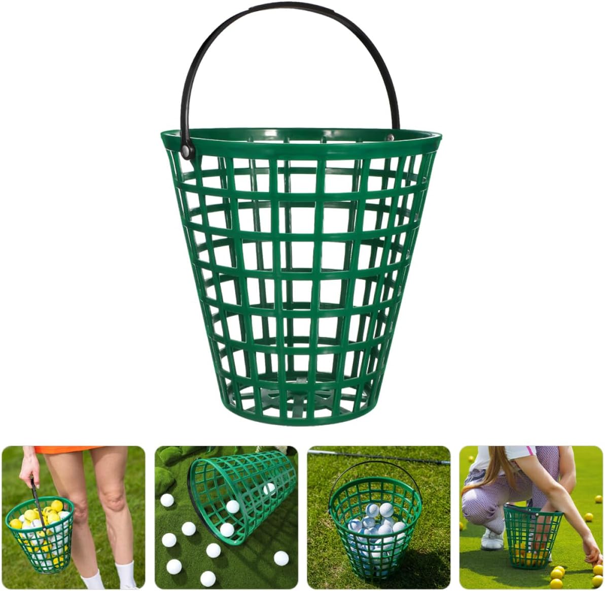 Alipis 2pcs Portable Golf Storage Basket Lightweight Golf Holder for Backyard Use