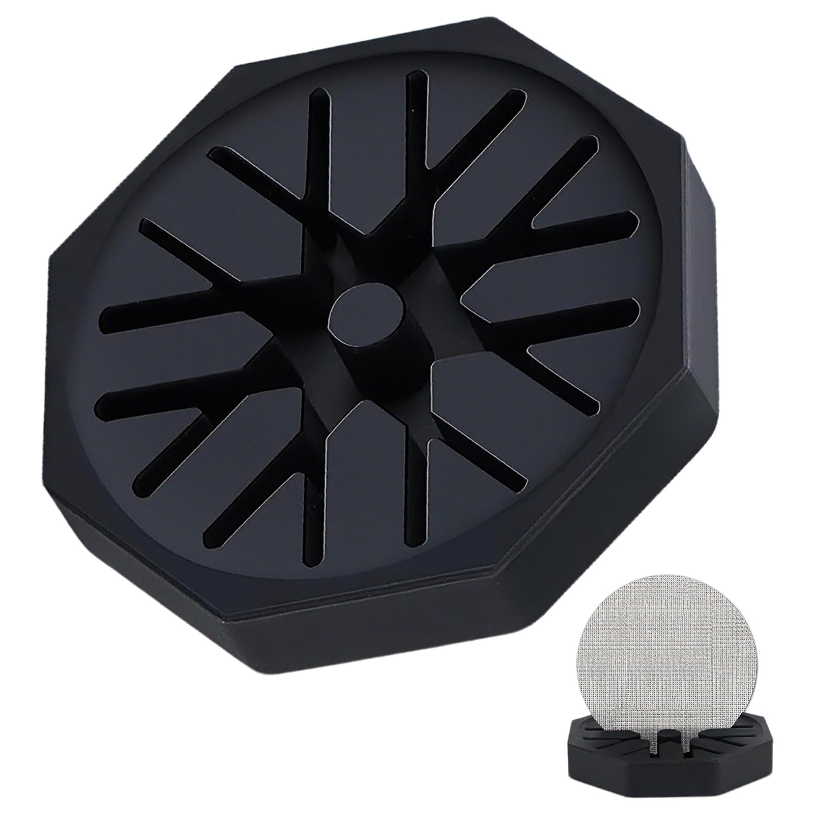 Silicone Puck Screen Holder Stand - Universal Portafilter Basket Storage Compatible with 49mm, 51mm, 53.5mm & 58mm Espresso Machines