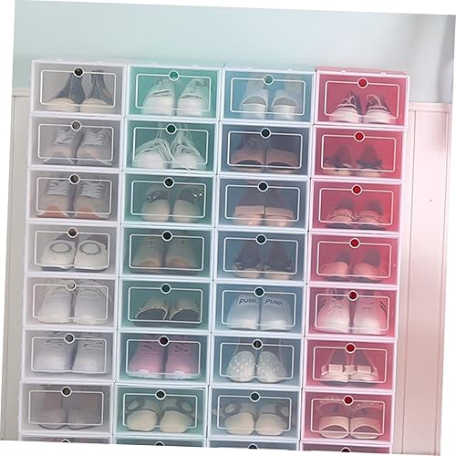 Miniatura 9 de Homoyoyo 6 contenedores de plástico para ropa, zapatero de plástico, contenedores de almacenamiento de ropa, cajones apilables, caja de zapatos