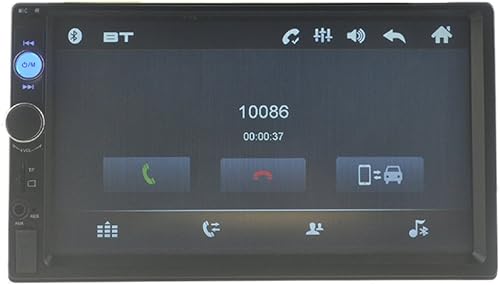 Miniatura 8 de Eaglerich Coche estéreo Bluetooth Radio HD 7 pulgadas 2 DIN pantalla táctil manos libres TF/USB/AUX MP3/MP4 soporte cámara vista trasera reproductor