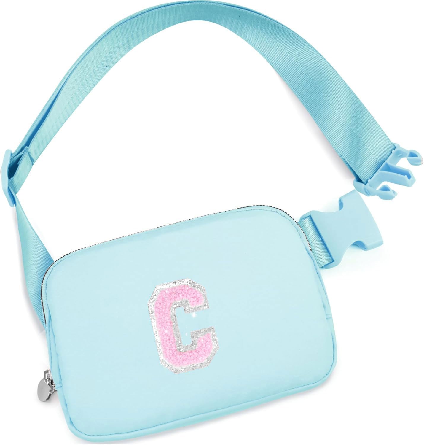 Christmas Birthday Gifts for Women,Fanny Pack for Kids Teens,Crossbody Bag for Girls,Initial Waist Packs for Sister Daughter,Belt Bag Trendy Preppy