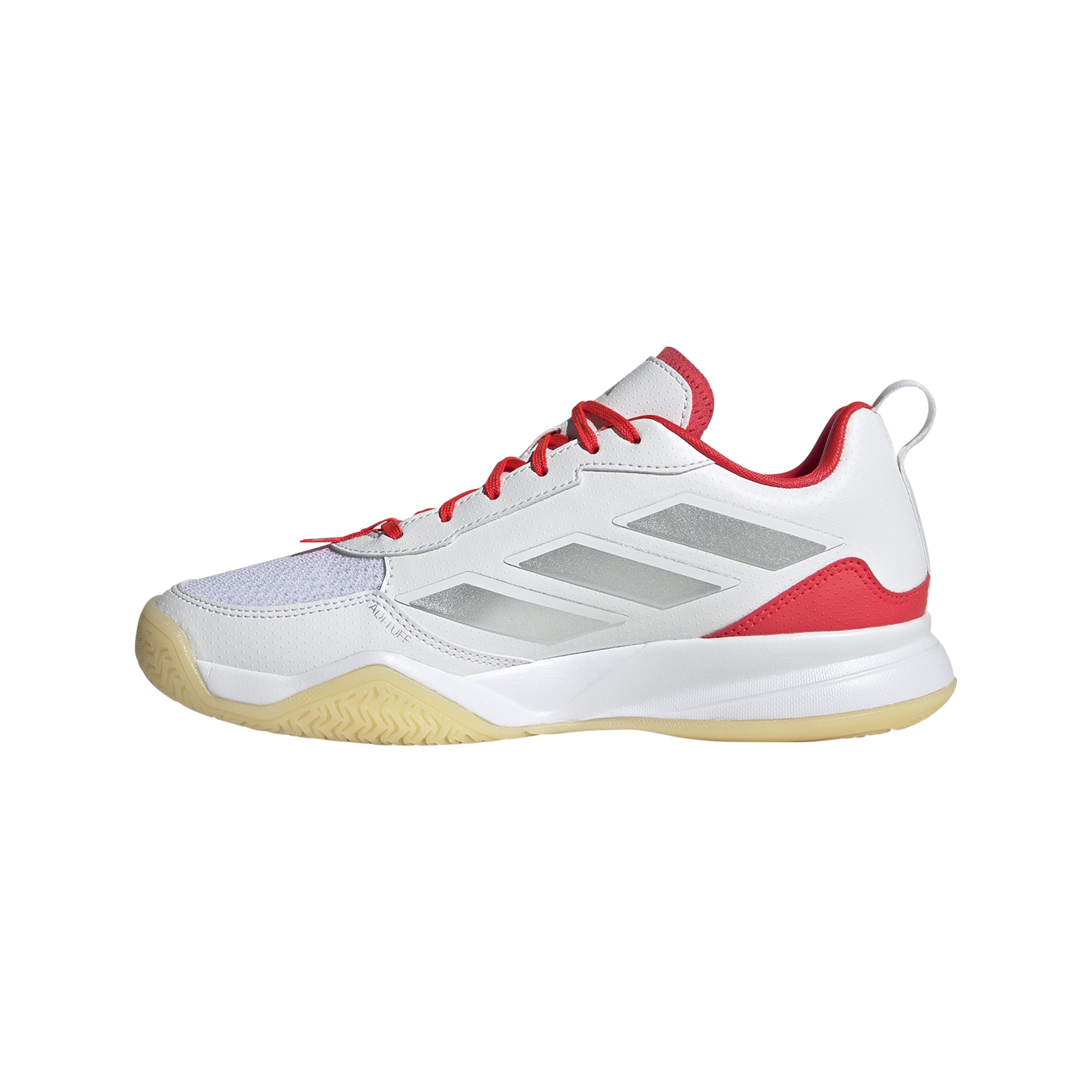 adidas Avaflash tenisówki damskie, białe/srebrne metaliczne/czerwone Lucid, 36 EU, Biały, srebrny, metaliczny, czerwony (Lucid Red), 36 EU