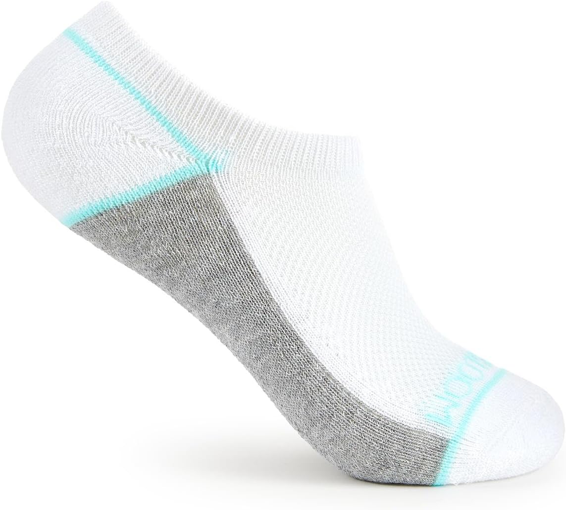 Fruit of the Loom Girls Low Cut Ankle Socks - 10 Pack - Cushioned, Soft Stretch, No Show White Socks, Small