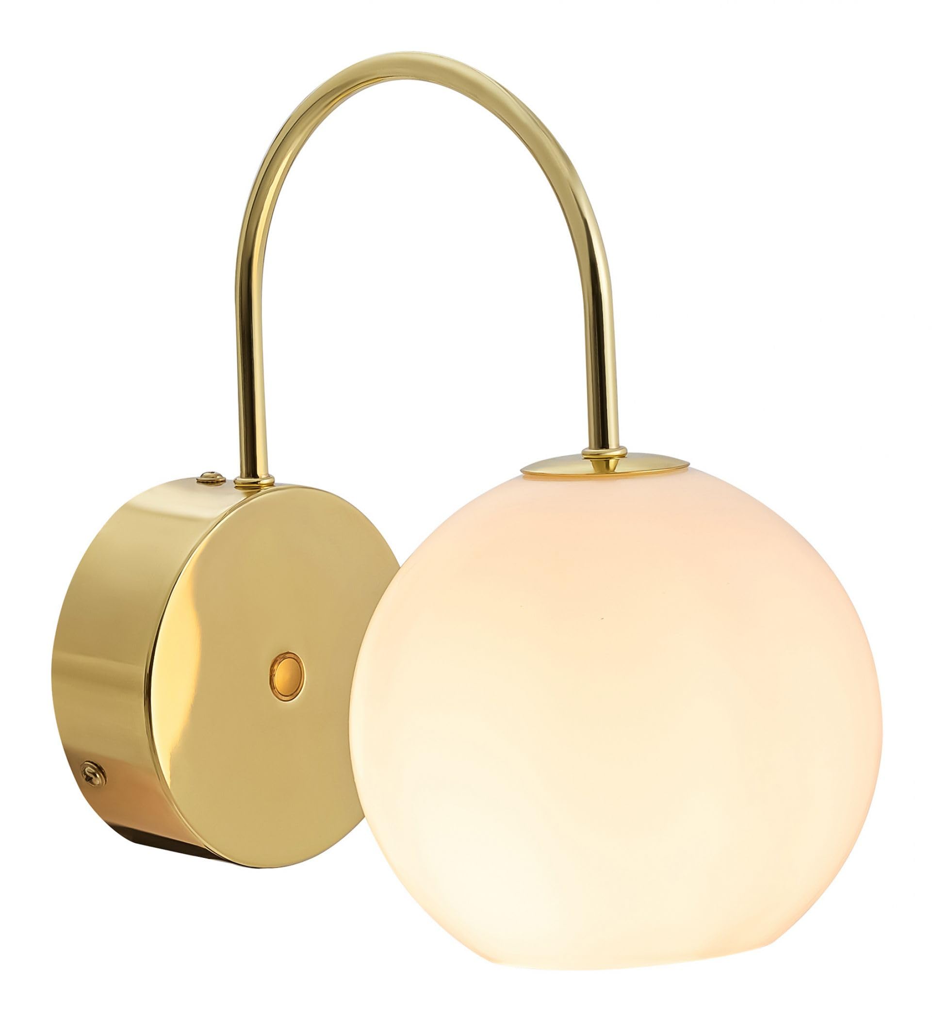 Nordlux Franca Indoor Wall Light/Wall Scones Brass Metal, E14 40W Plug in & Mains Hardwire -Bedroom, Living Room, Kitchen, Office, Bedside or Study. IP20, Class 2 (Double Insulated)