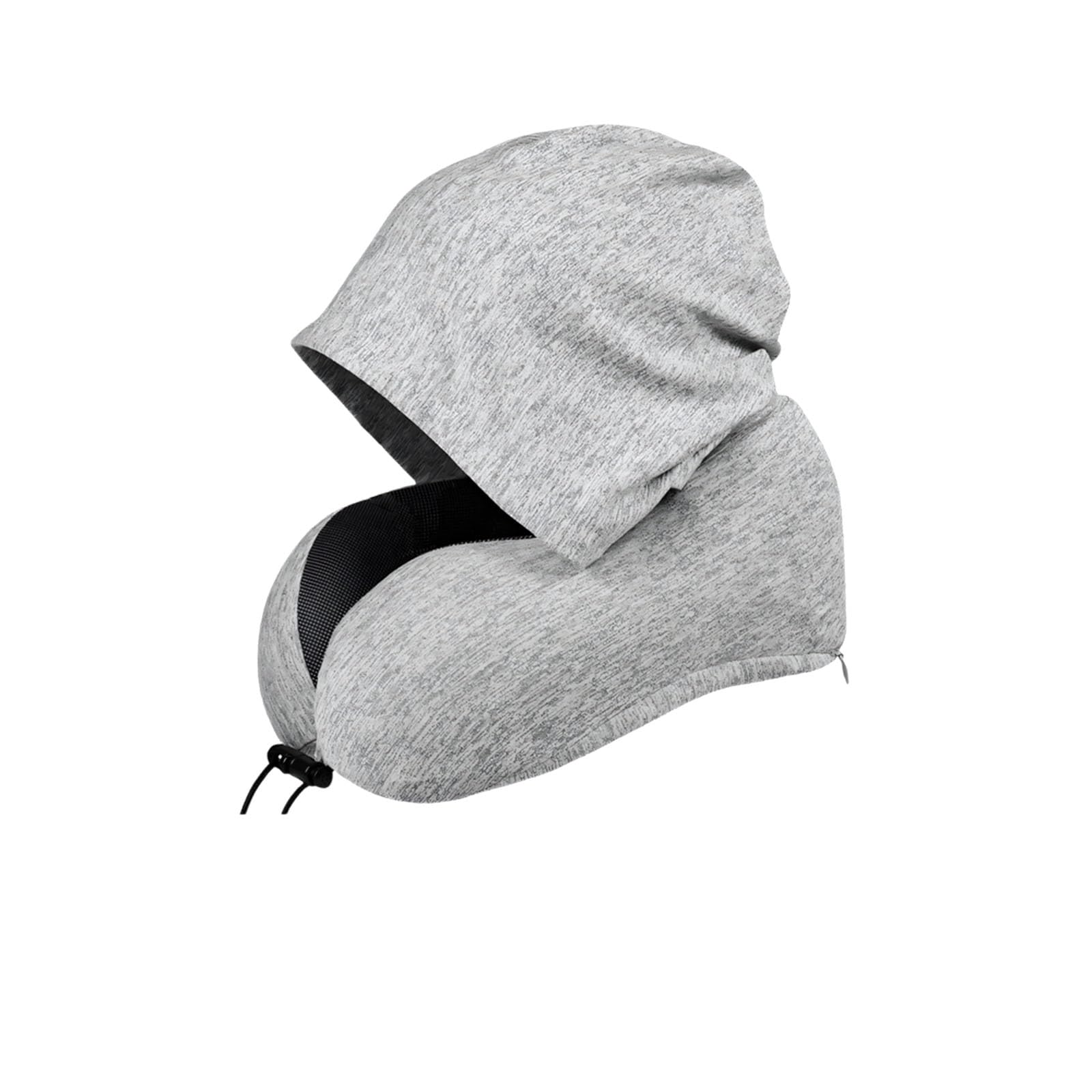 PANGBOER Ergonomic Contoured Covered Travel Pillow with Adjustable Strap and Memory Foam Portable Travel Neck Rest