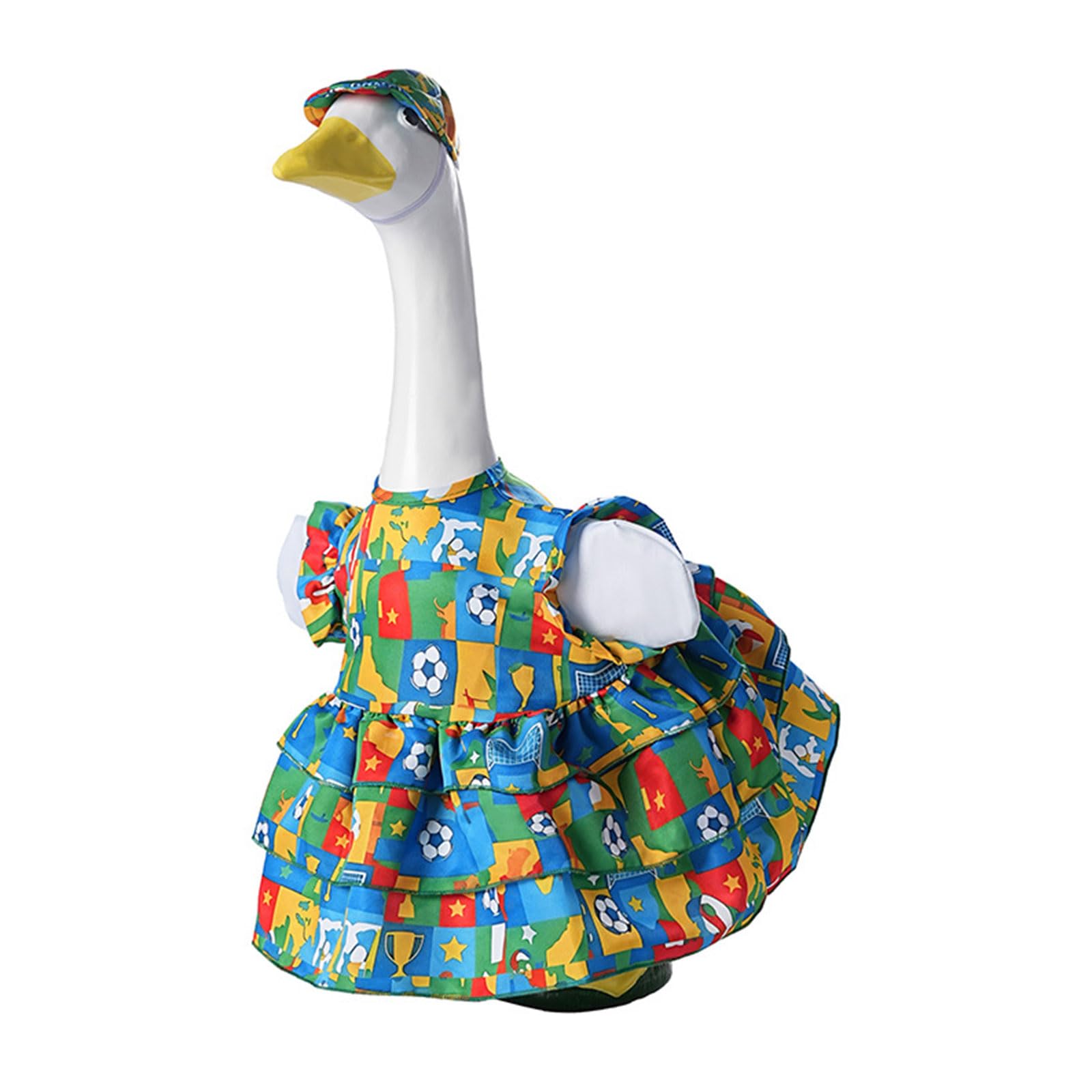 Xjdzineq Geese Outfits Hanging Football Sign Outdoor Garden Yard Statue Game Day Decoration Lovely Sports Geese Clothes