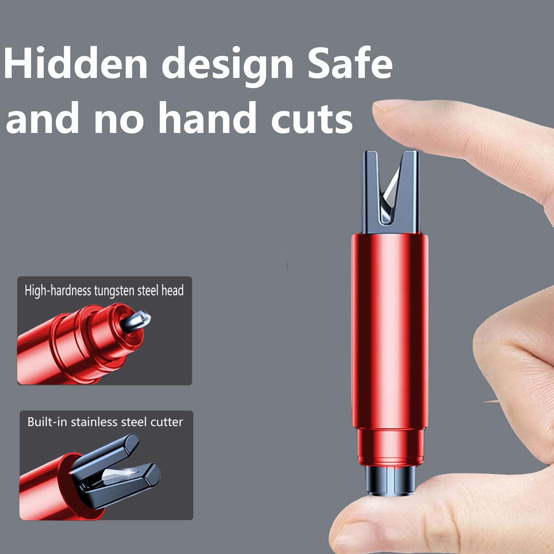 2Pack Car Window Breaker and Seatbelt Cutter,Auto Rescue Tool,Safe Hammer Car Window Breaker for Land and Underwater,Car Emergency Hammer,Emergency Car Kit - 5