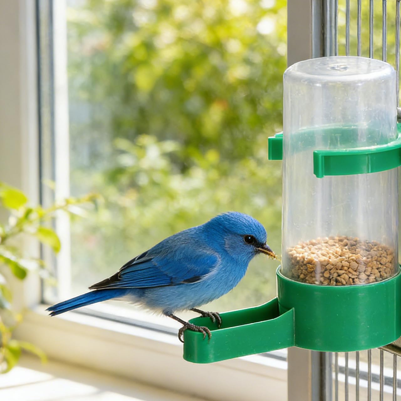Hohopeti Distributeur d'eau Automatique pour Oiseaux en Cage 10 Pièces Abreuvoir pour Perroquets Et Pigeons Anti-Gaspillage 60Ml Bec Incliné Fixation Universelle en Plastique Abs Robuste