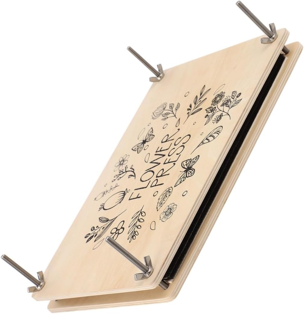 Plant Leaf Flower for, Flower Press Kit, Floral Preservation Supplies, Creative Flower Art Tools, 11.6 X 8.1 Wood Plate, Construction Durable