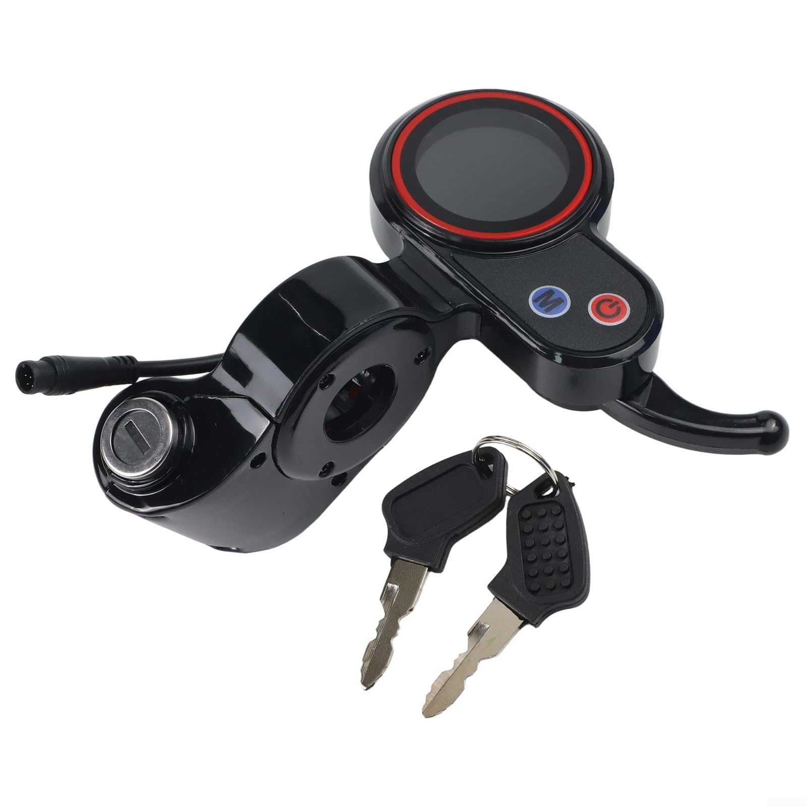 Electric Scooter Display for Hitway H5, LCD Instrument Panel with Key Lock 6 Chip Digital Meter Replacement