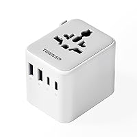 TESSAN Adattatore Universale da Viaggio, Presa Universale da Viaggio con 3 USB A e 1 USB C