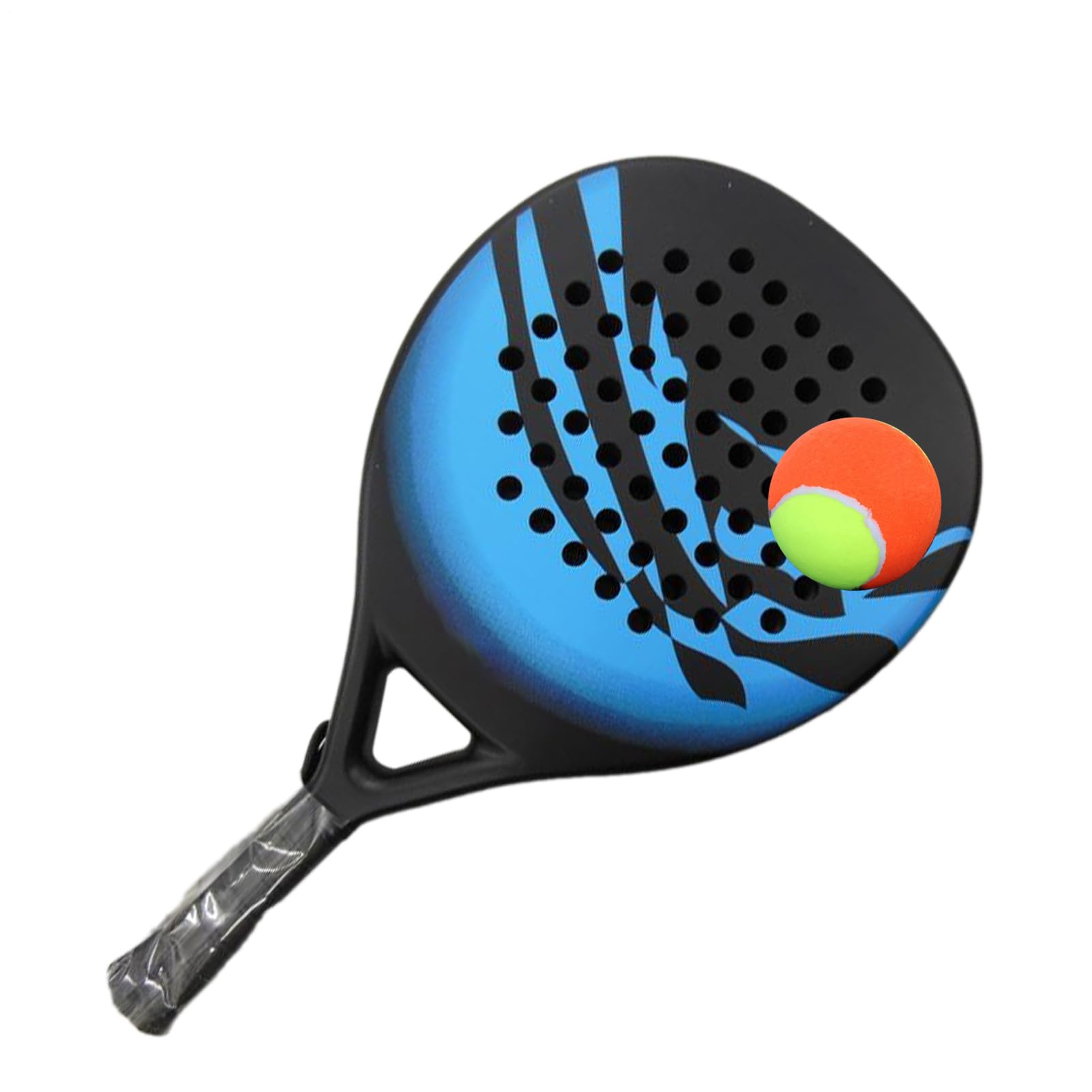 Juego de racket, Gear, 18,5 x 10,43 in Carbon Fiber Material, Shock Resistant Design, Lightweight Control Grip for Adults, Beginners, Women, Men, Outdoor Play