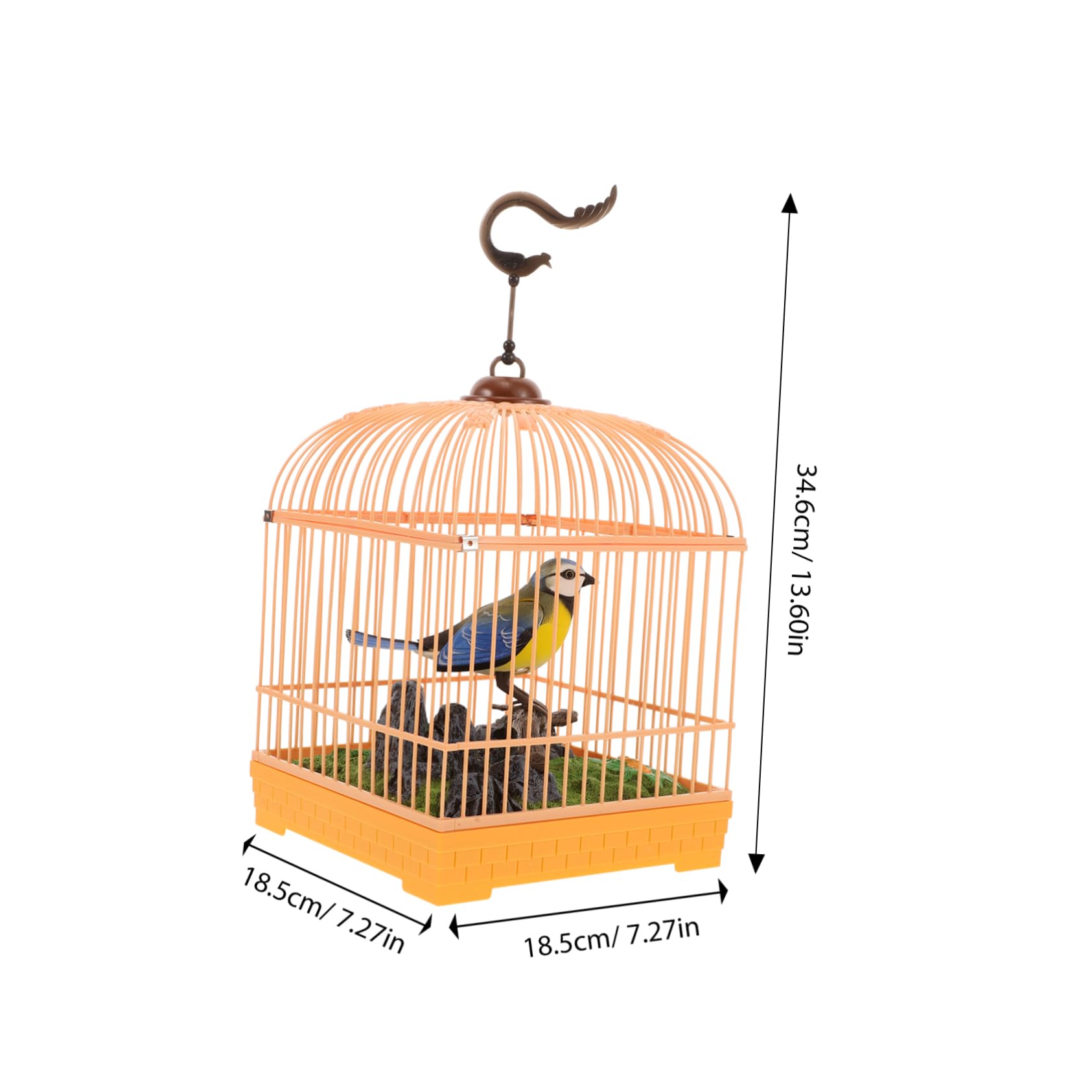 Juguete Eléctrico para Jaula De Pájaros Realista con Movimiento Entretenimiento Portátil