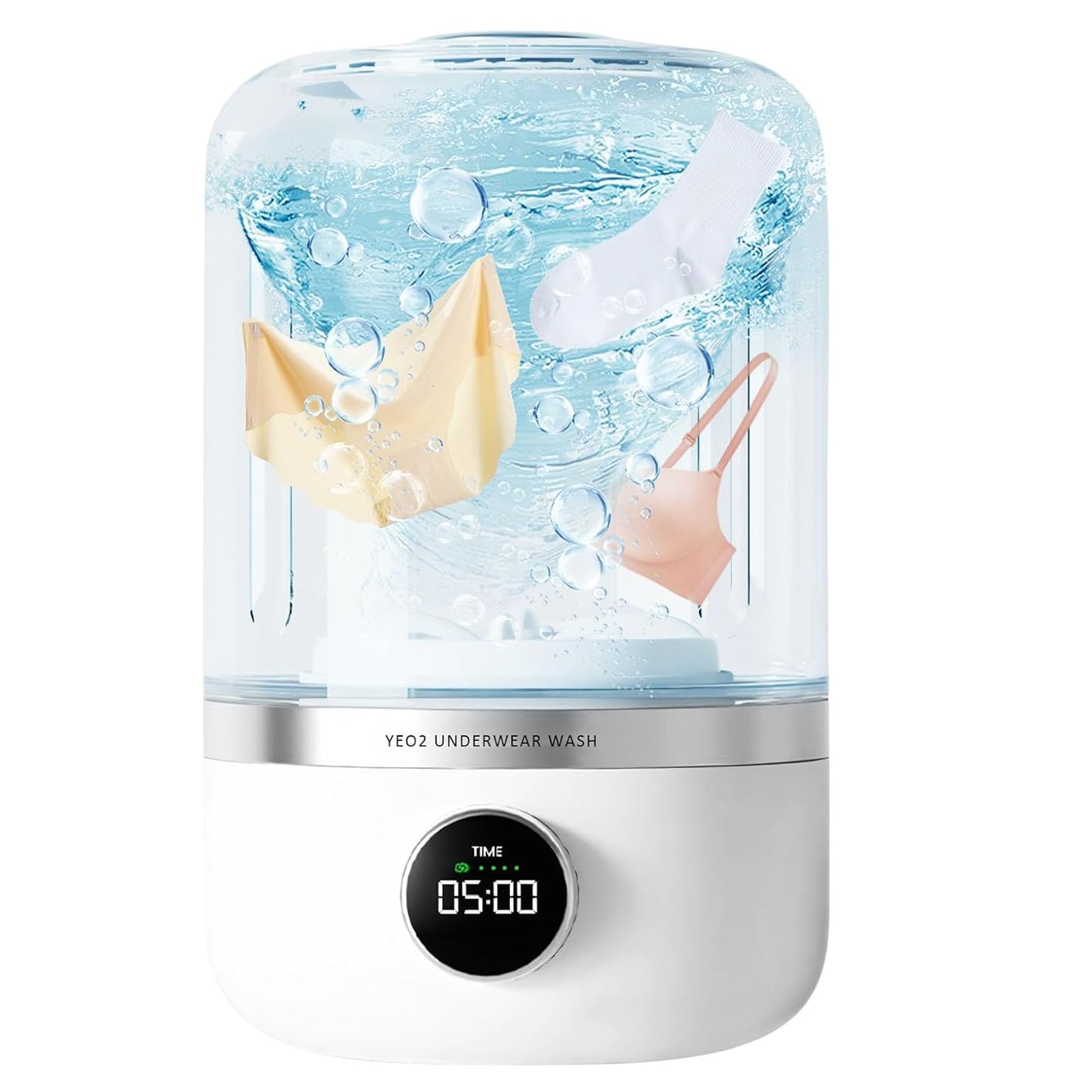 Lave-linge compact pliable sans fil pour ne plus laver à la main
